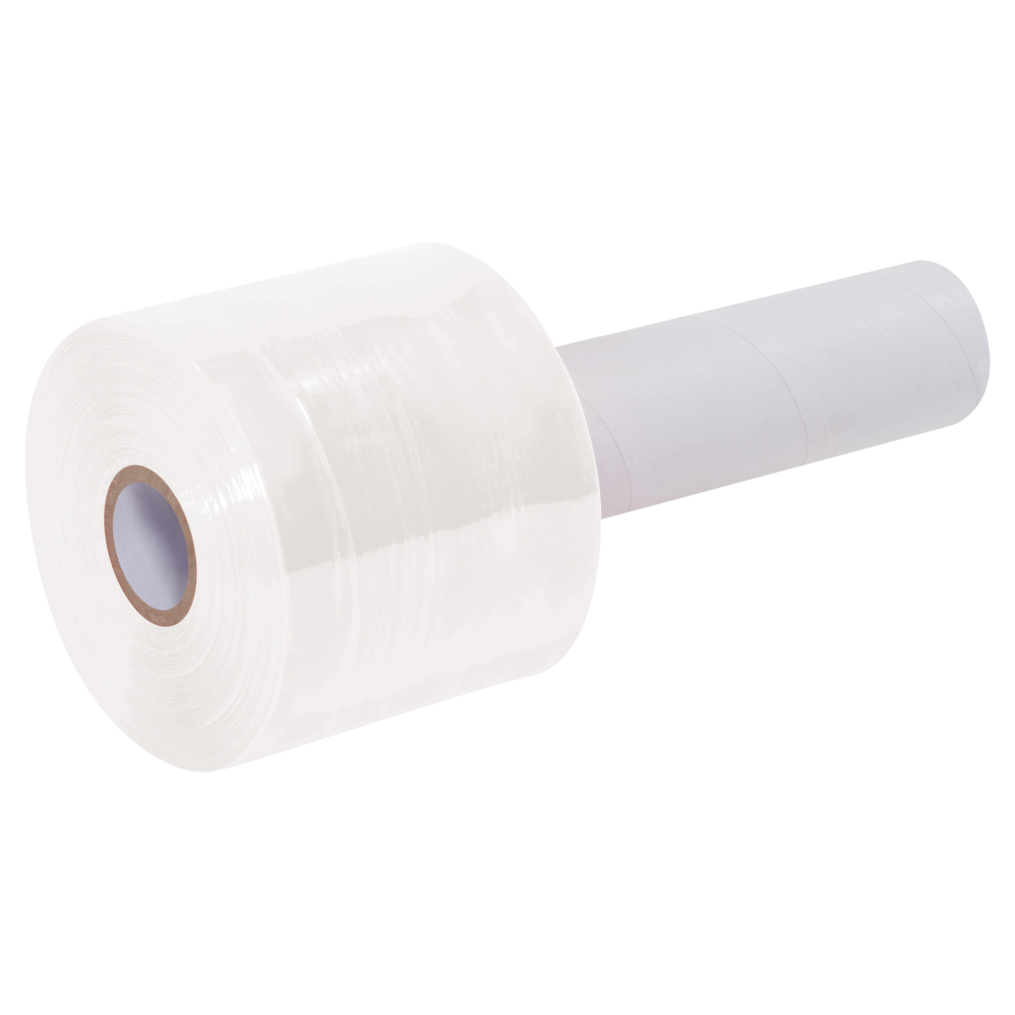 Colored Extended Core Bundling Film, 80 Gauge, 3" x 1000', White, 18/Case