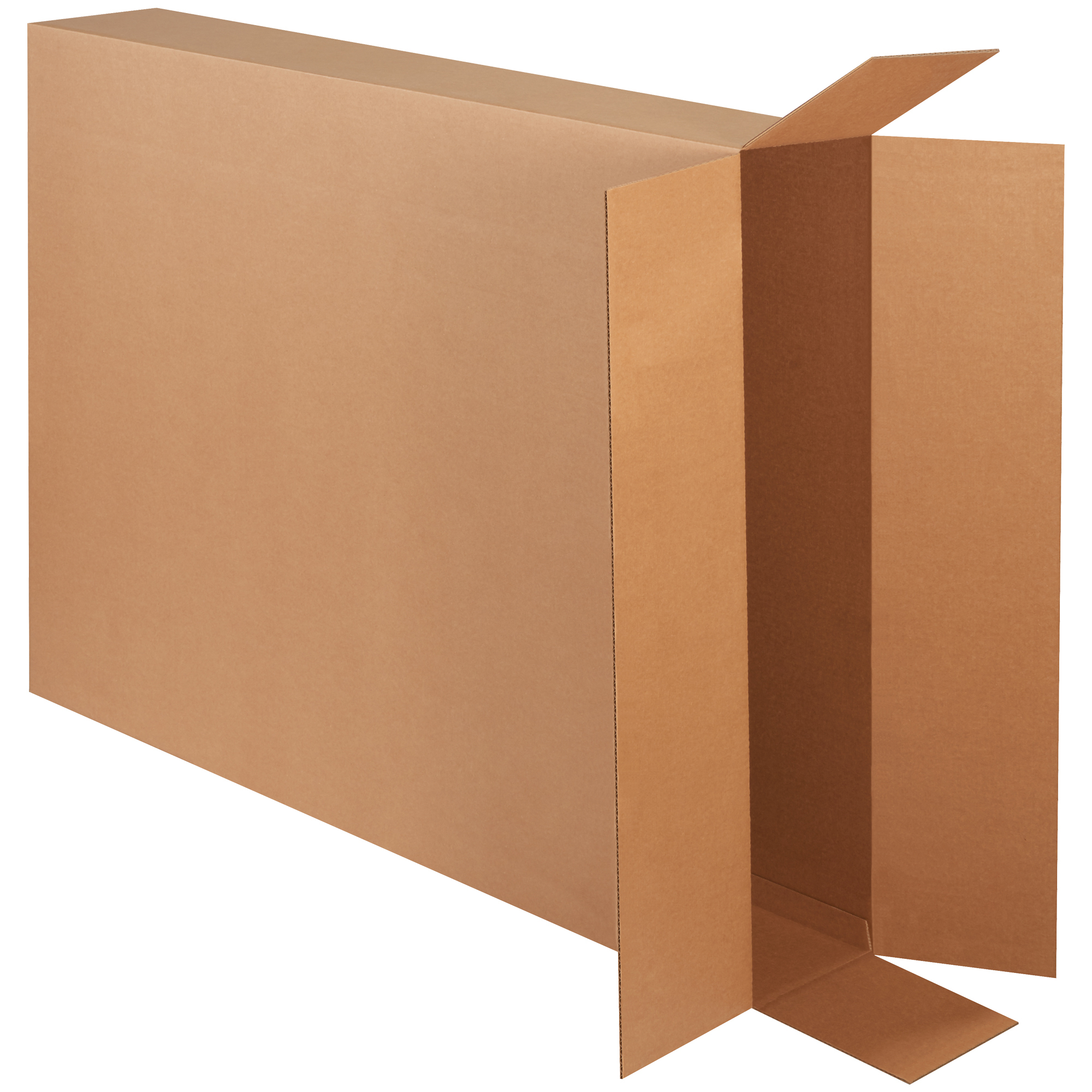 Side Loading Boxes, 40" x 8" x 50", Kraft, 5/Bundle; 120/Skid