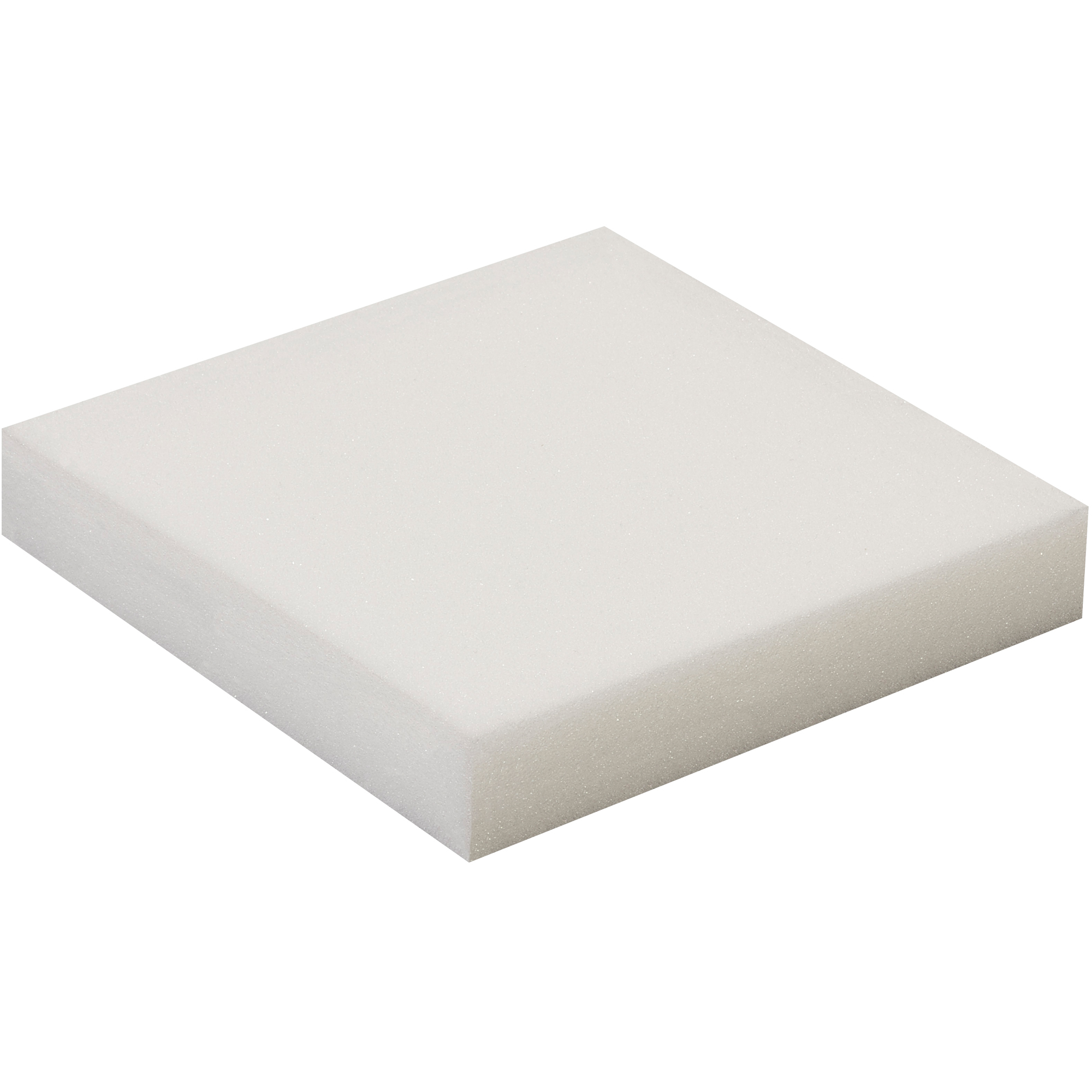 Soft Foam Sheets, 1" x 6" x 6", White, 96/Case