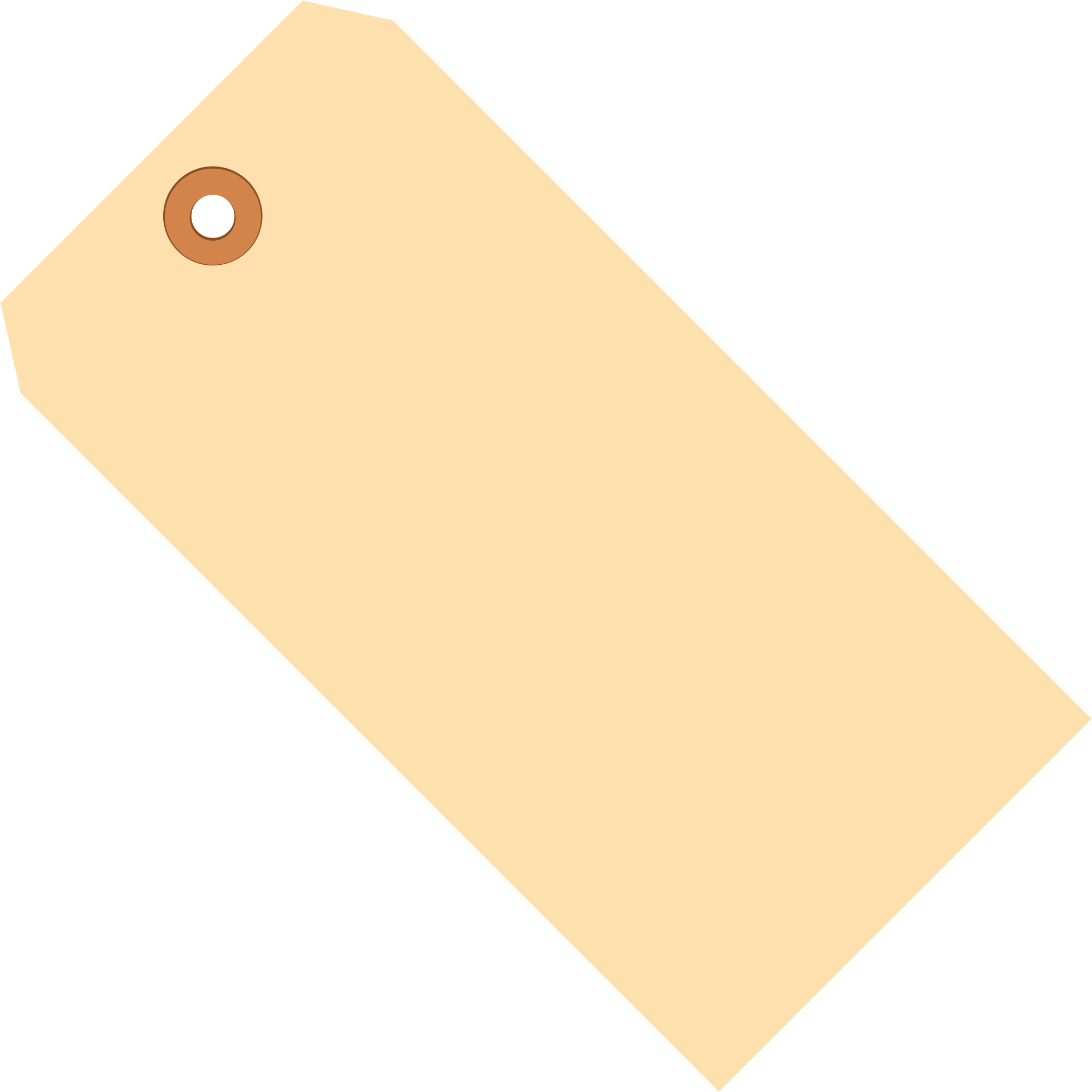 Jumbo Shipping Tags, 15 Pt., 8" x 4", Manila, 500/Case