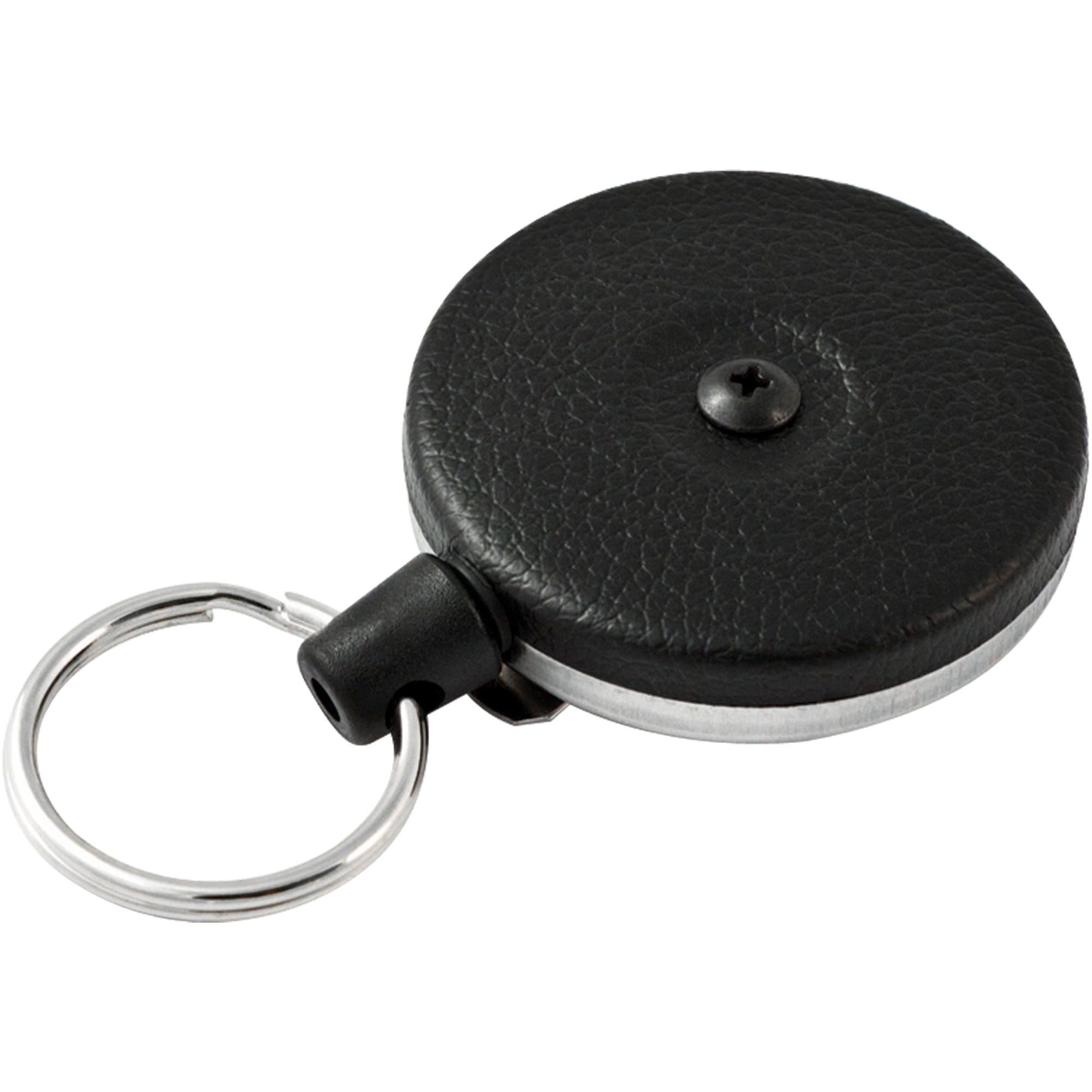Heavy Duty Original KeyBak® Retractable Key Holder, Black, 2/Case
