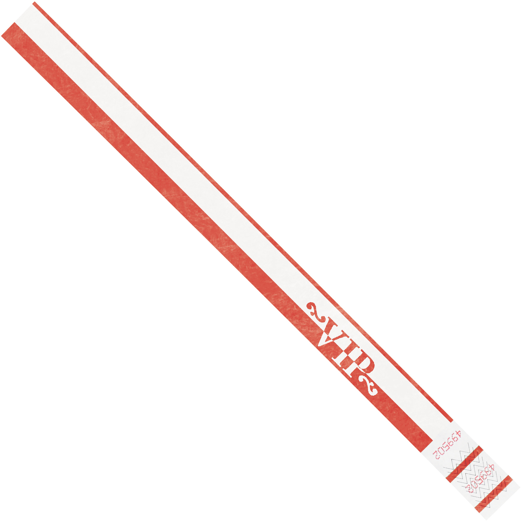 Tyvek® Wristbands, 3/4" x 10", Red VIP, 500/Case