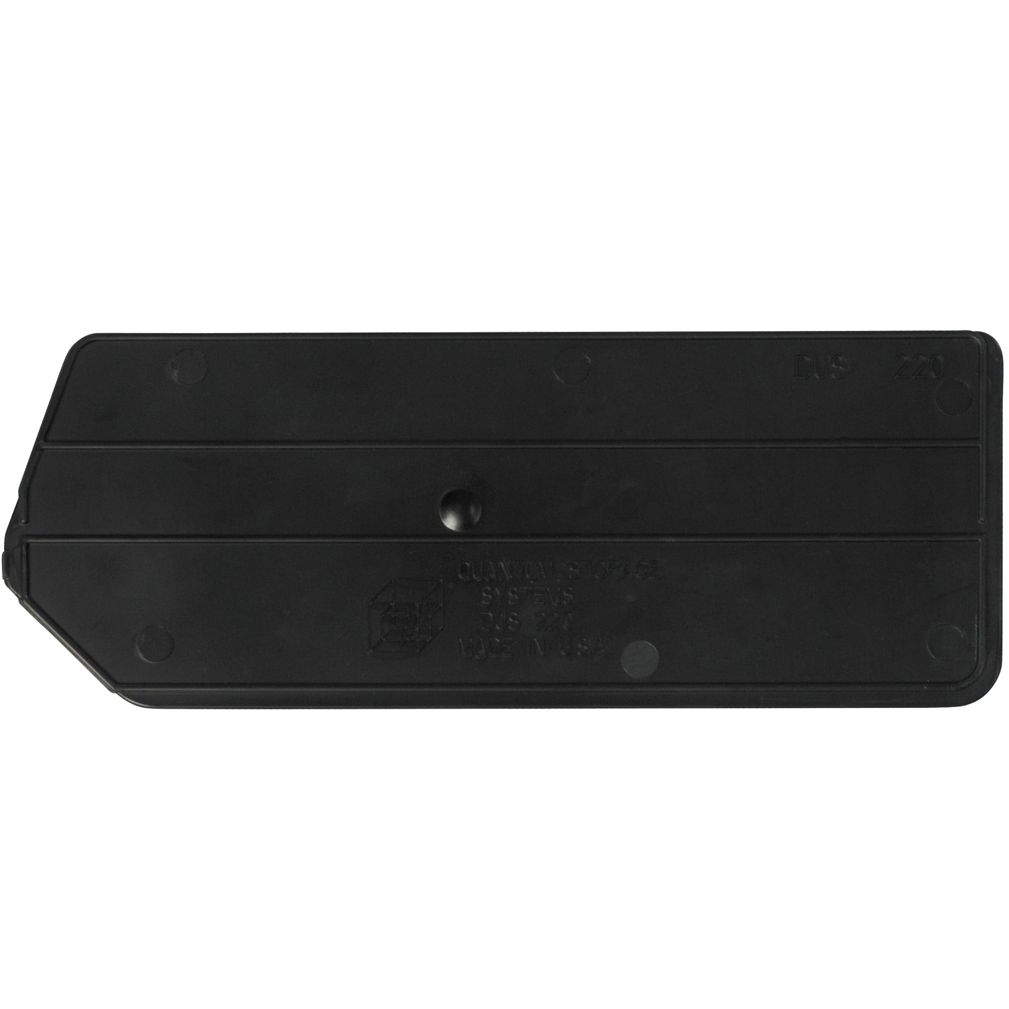 Stack & Hang Bin Dividers, 6 5/8" x 2 3/4", Black, 6/Case