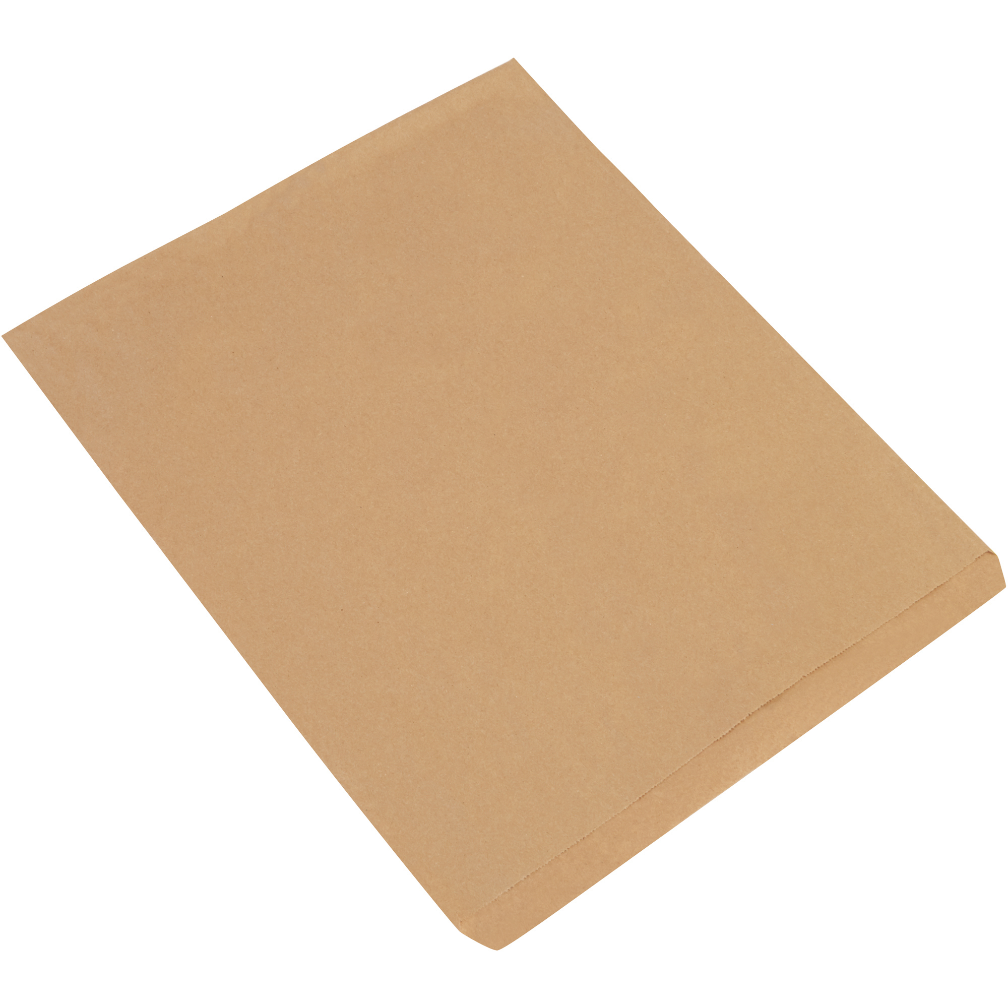 Flat Merchandise Bags, 15" x 18", Kraft, 500/Case