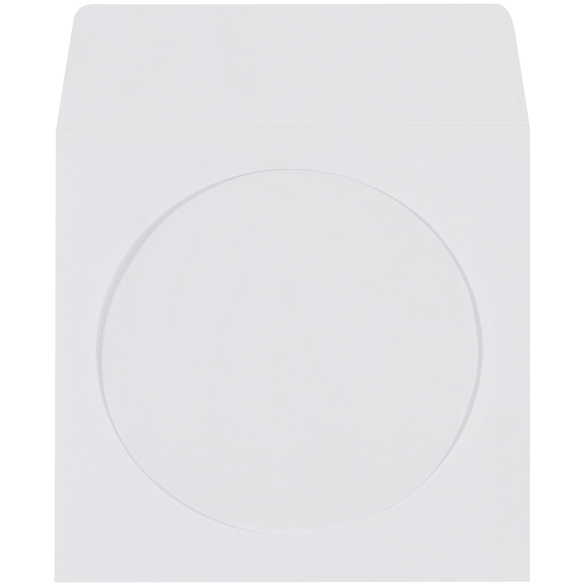 CD Sleeves, Paper Windowed, 4 7/8" x 5", Clear/White, 500/case