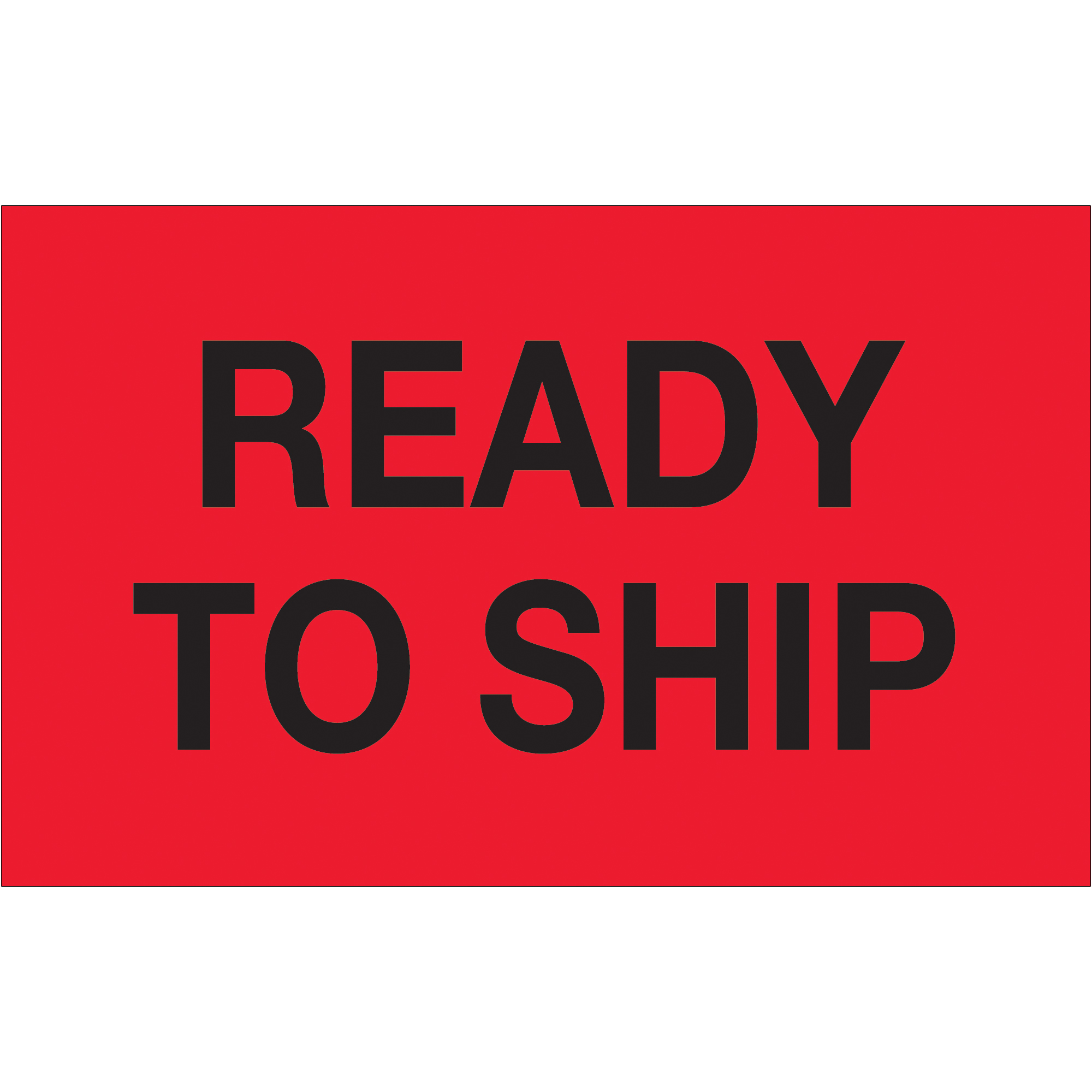 Tape Logic® Labels, "Ready To Ship", 1 1/4" x 2", Fluorescent Red, 500/Roll