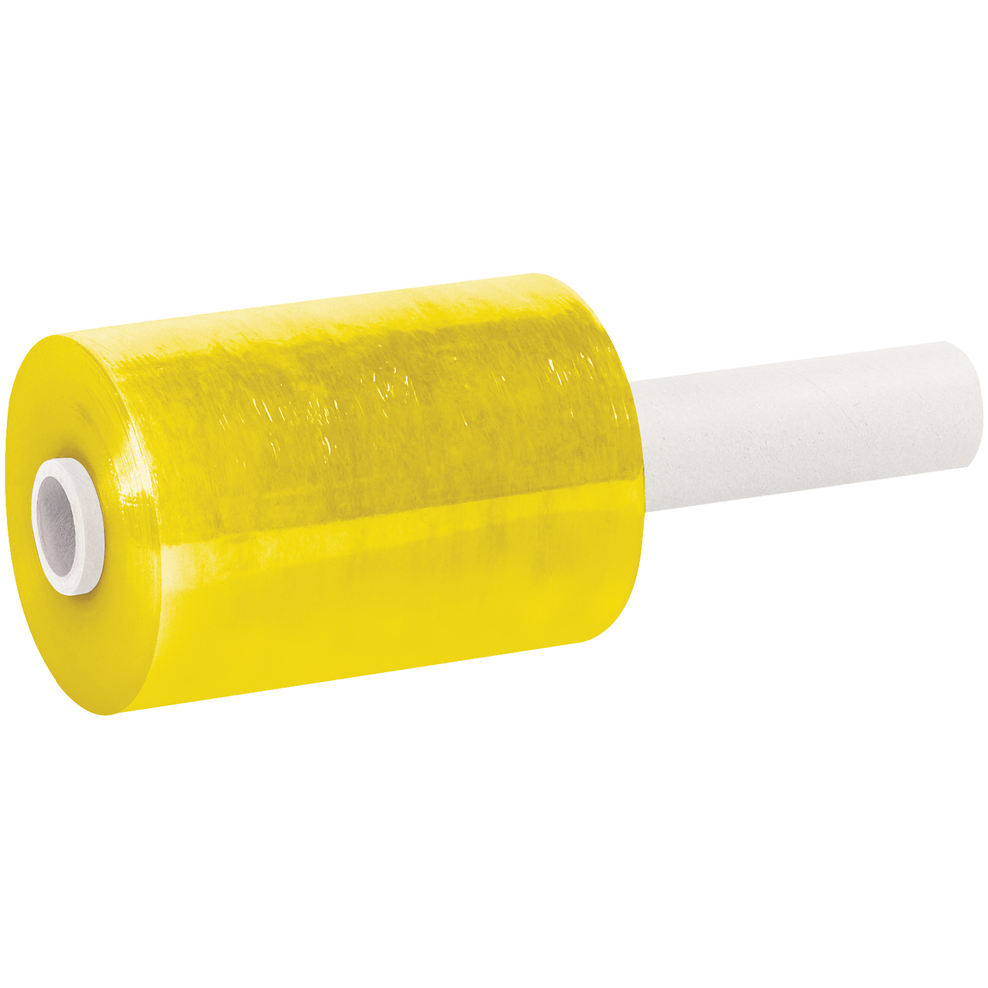 Colored Extended Core Bundling Film, 80 Gauge, 5" x 1000', Yellow, 12/Case