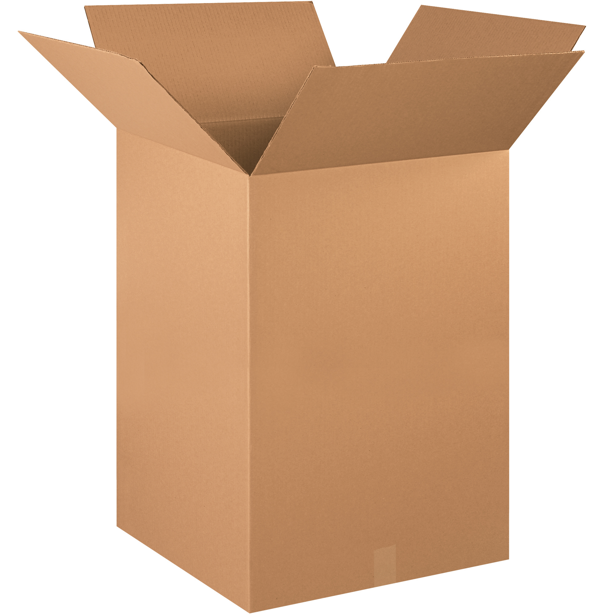 Corrugated Boxes, 22" x 22" x 30", Kraft, 10/Bundle; 120/Skid