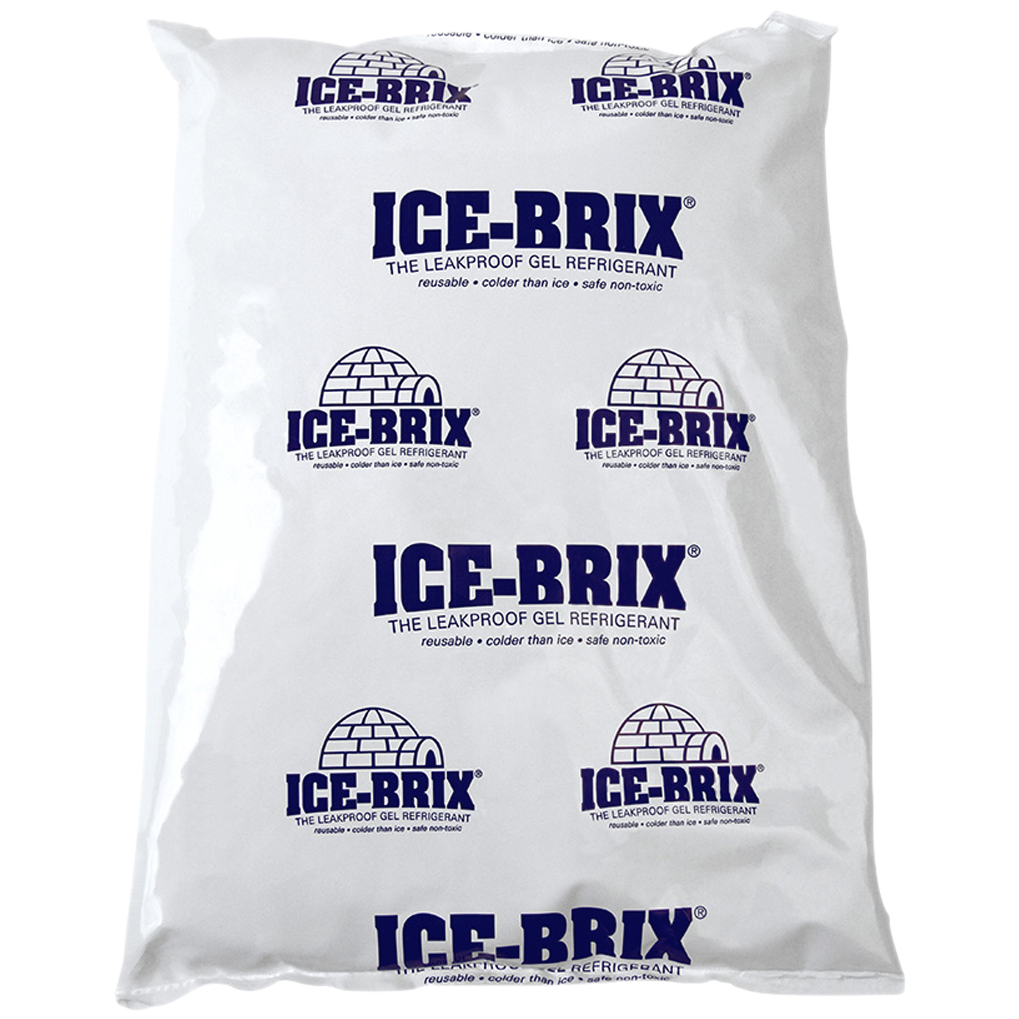 Ice-Brix™ Cold Packs, 10-1/4" x 8" x 1-1/2", White, 6/Case