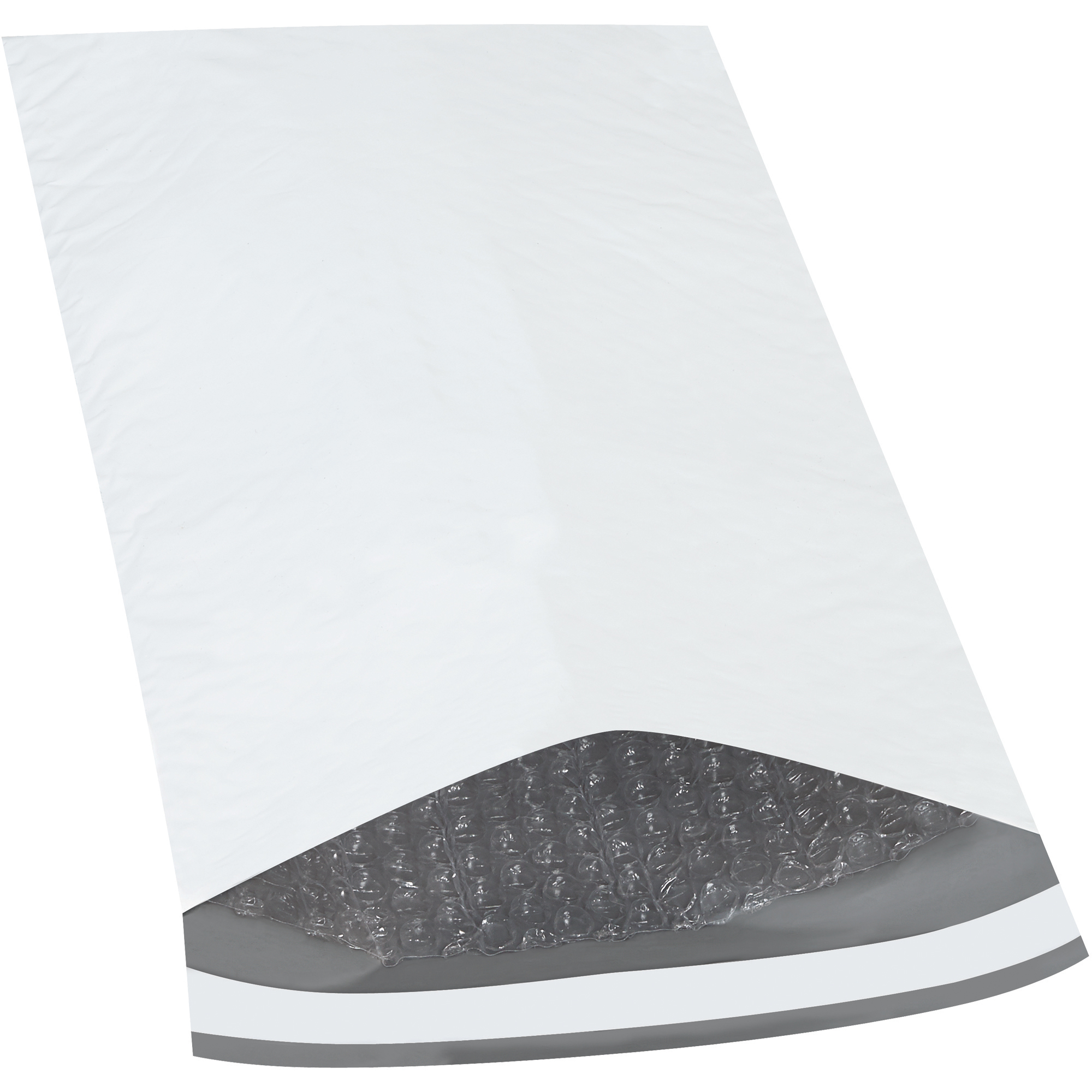 Bubble Lined Poly Mailers, 8 1/2" x 14 1/2", White, 100/Case