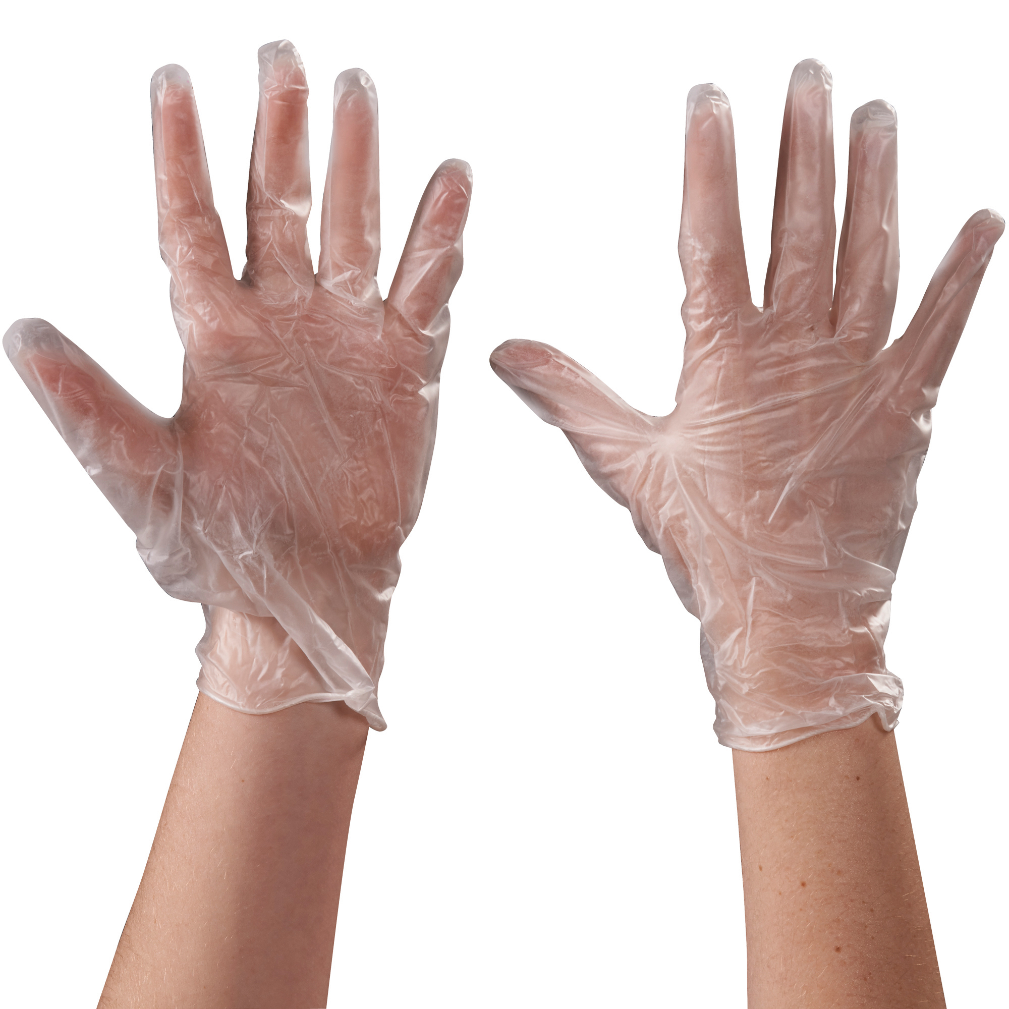 Vinyl Gloves, Powder Free, 5 Mil, Xlarge, Clear, 100/Case