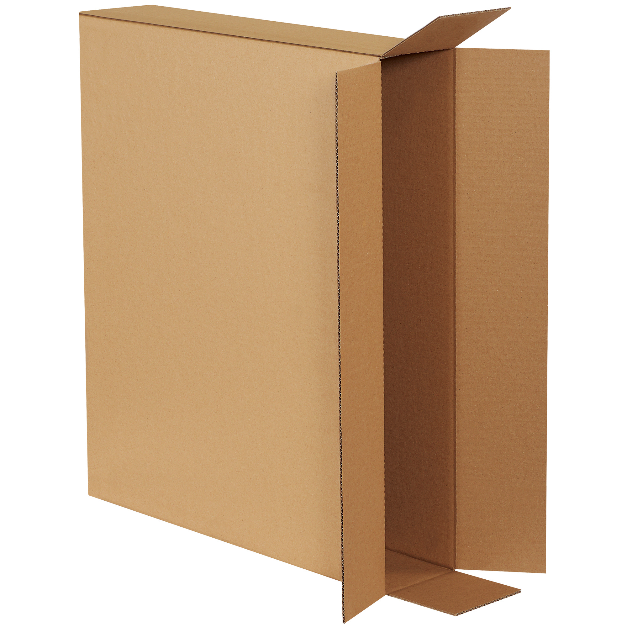 Side Loading Boxes, 28" x 5" x 24", Kraft, 10/Bundle; 120/Skid