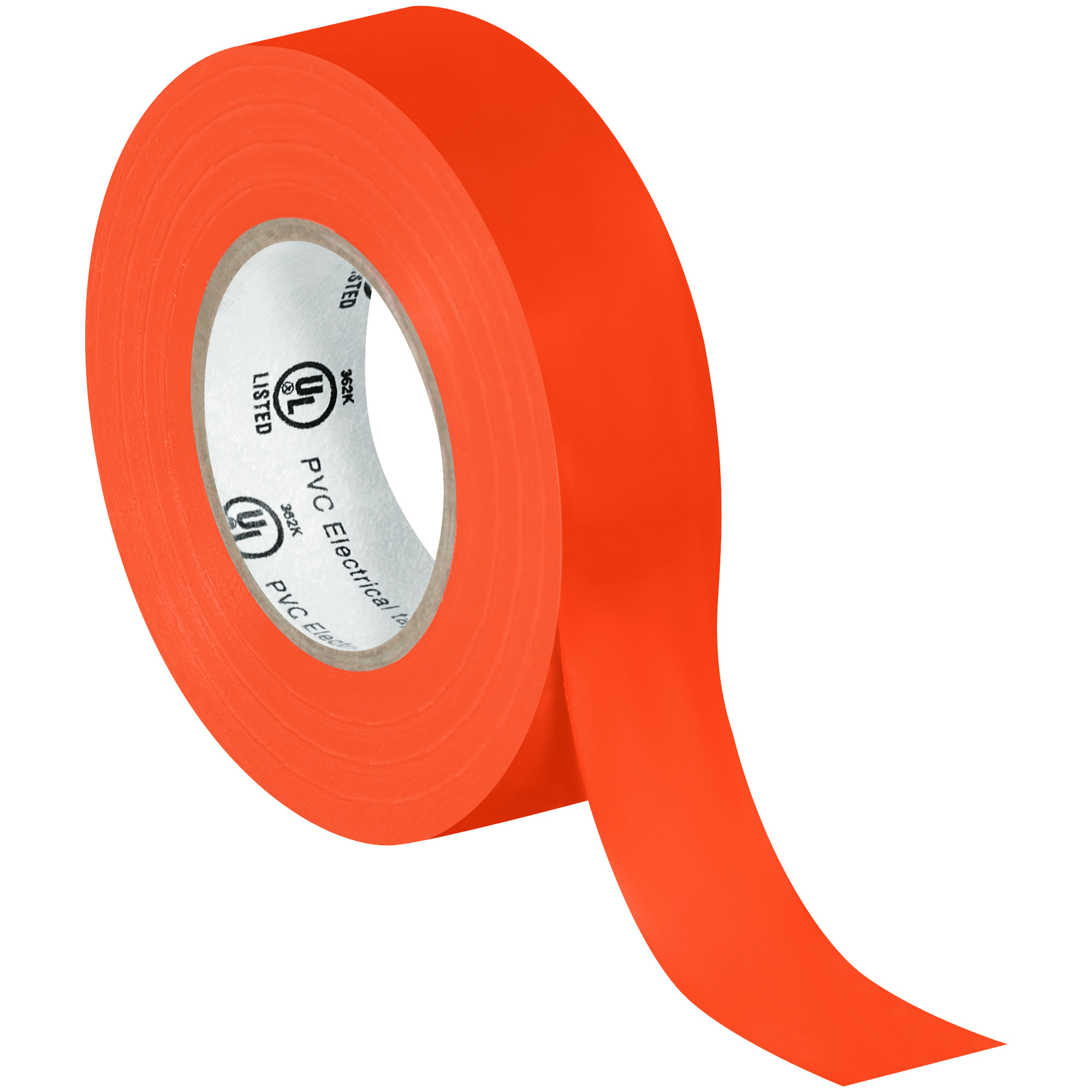 Electrical Tape, 7.0 Mil, 3/4"x 20 yds., Orange, 10/Case