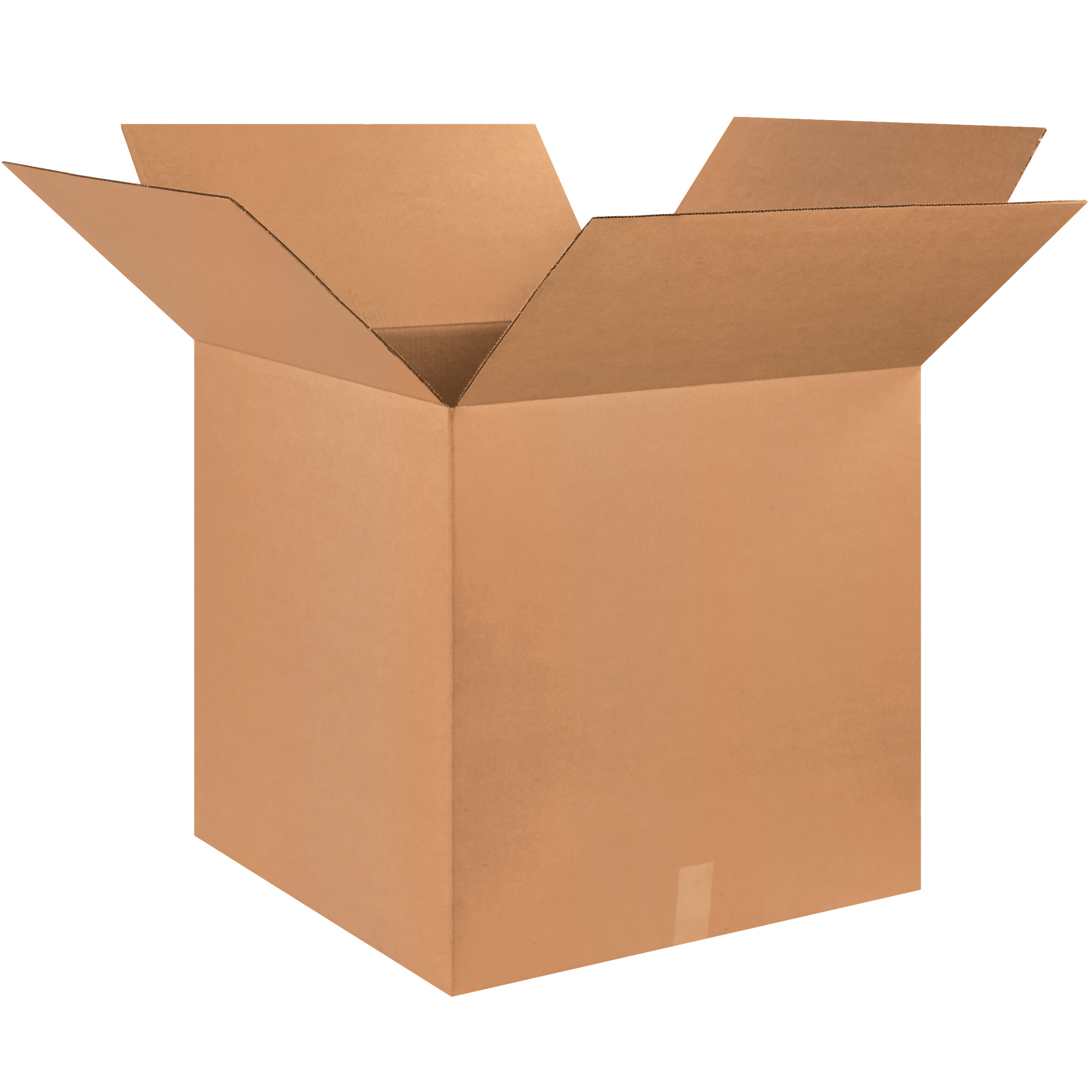 Corrugated Boxes, 25" x 25" x 25", Kraft, 10/Bundle; 120/Skid