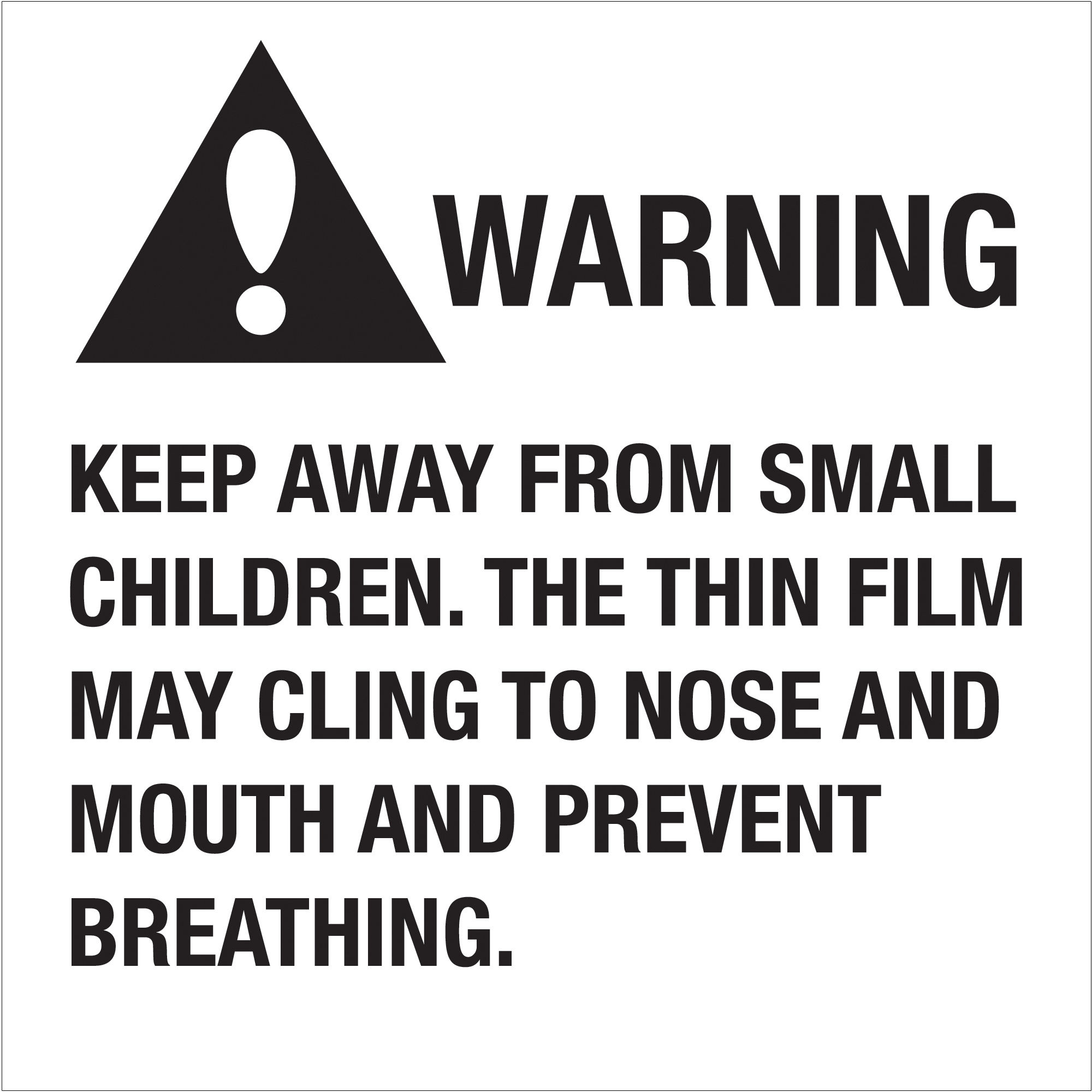Tape Logic® Labels, "Warning Keep Away From Small Children", 2" x 2", Black/White, 500/Roll