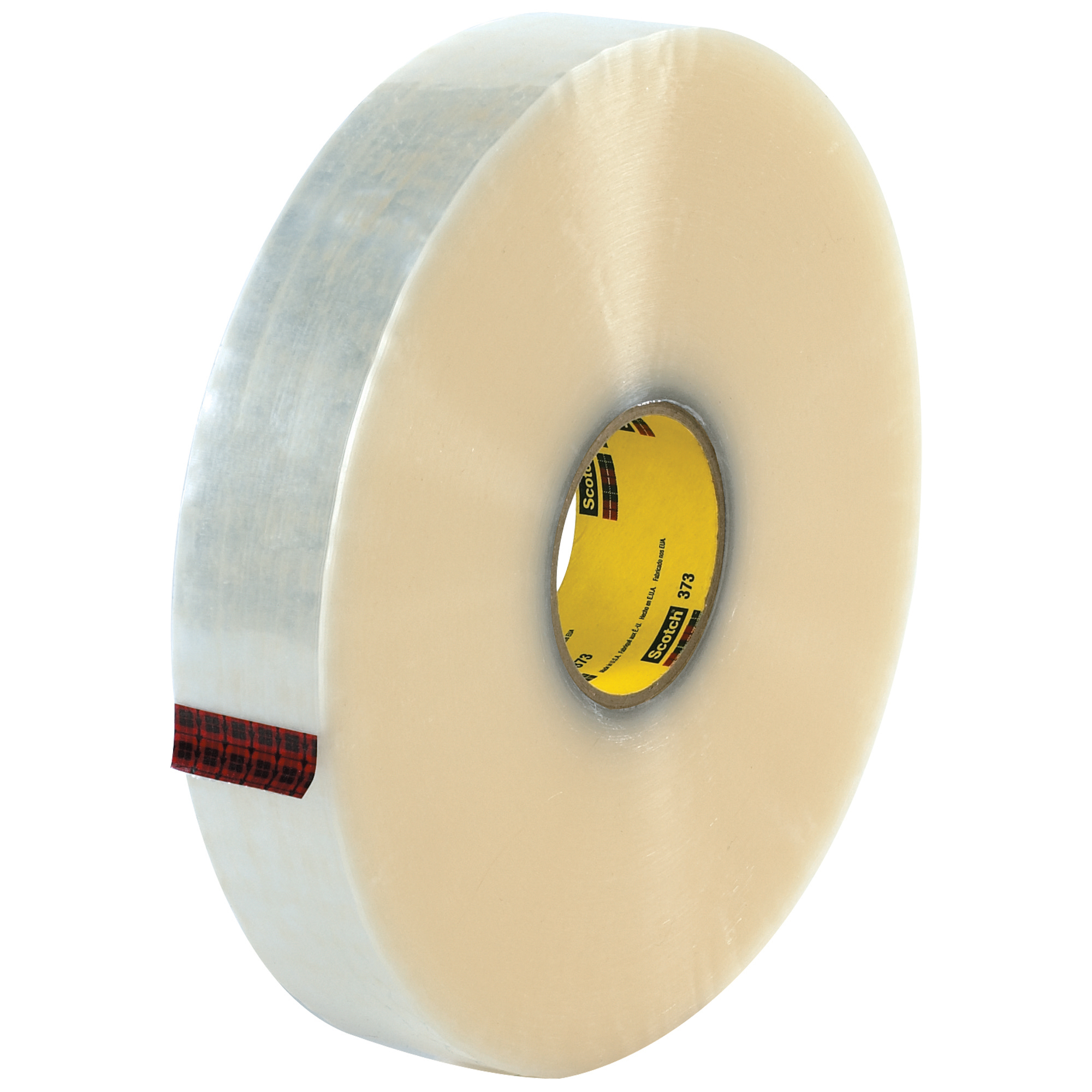 3M™ 373 Carton Sealing Tape, 2.5 Mil, 2" x 1000 yds., Clear, 6/Case