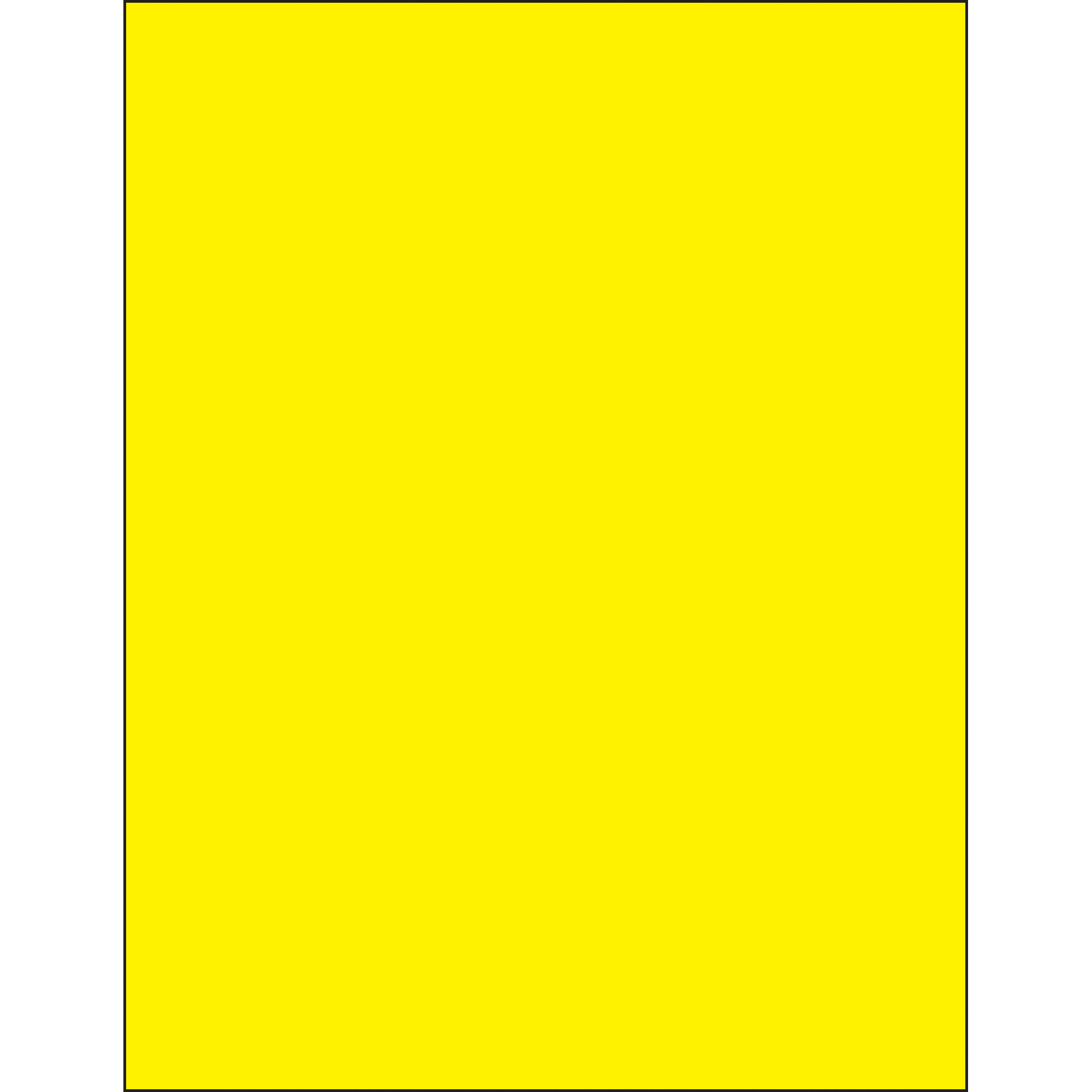 Tape Logic® Removable Rectangle Laser Labels, 8 1/2" x 11", Fluorescent Yellow, 100/Case