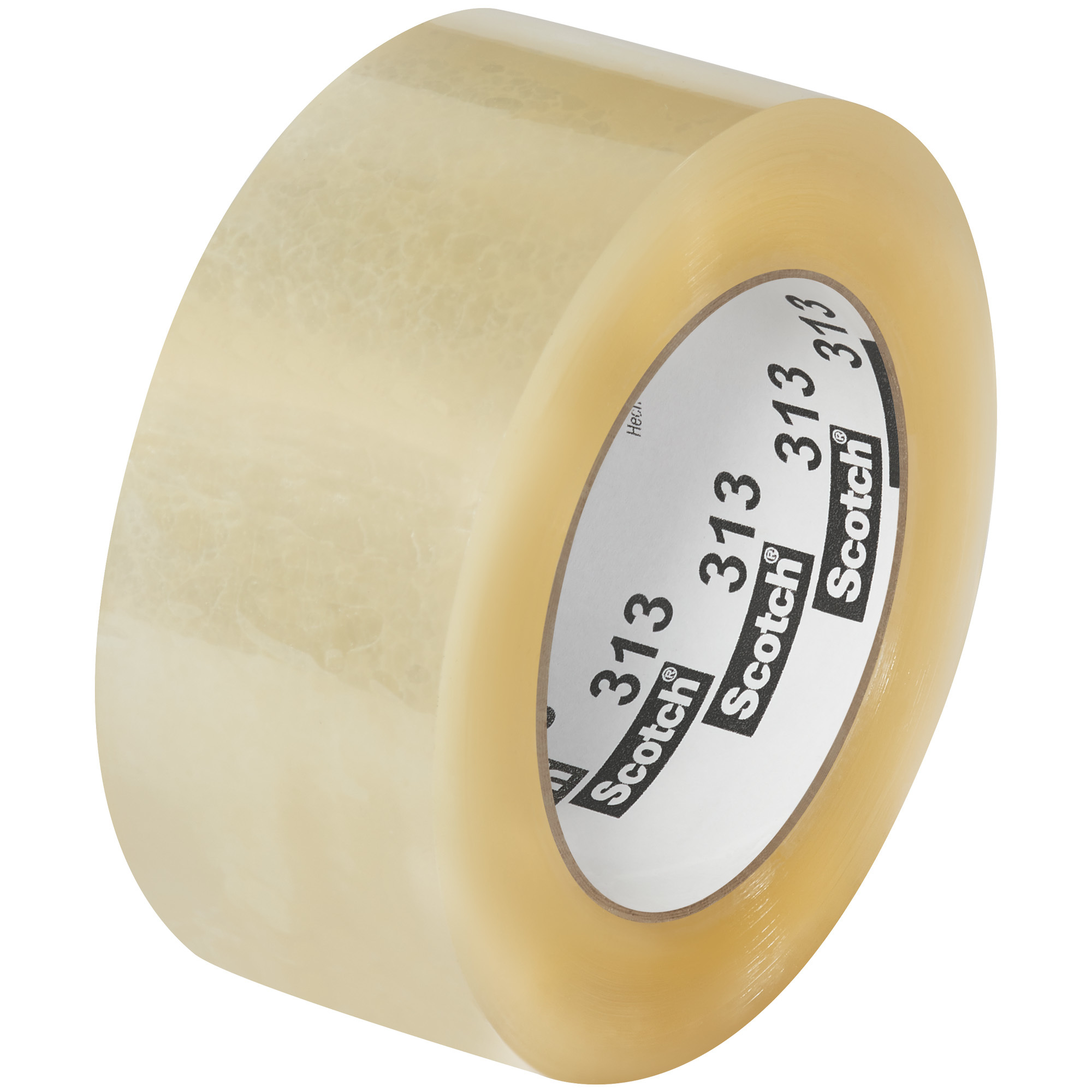 3M™ 313 Carton Sealing Tape, 2.5 Mil, 2" x 110 yds., Clear, 6/Case