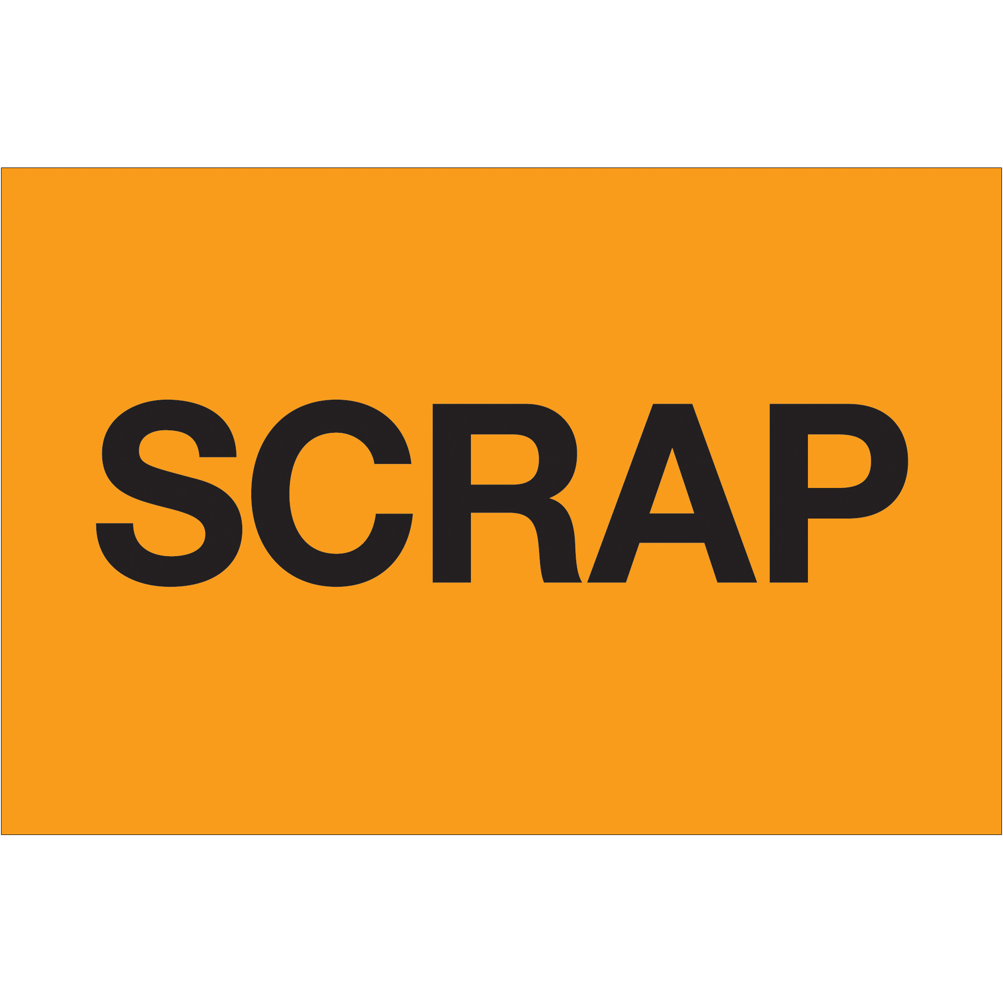 Tape Logic® Labels, "Scrap", 2" x 3", Fluorescent Orange, 500/Roll