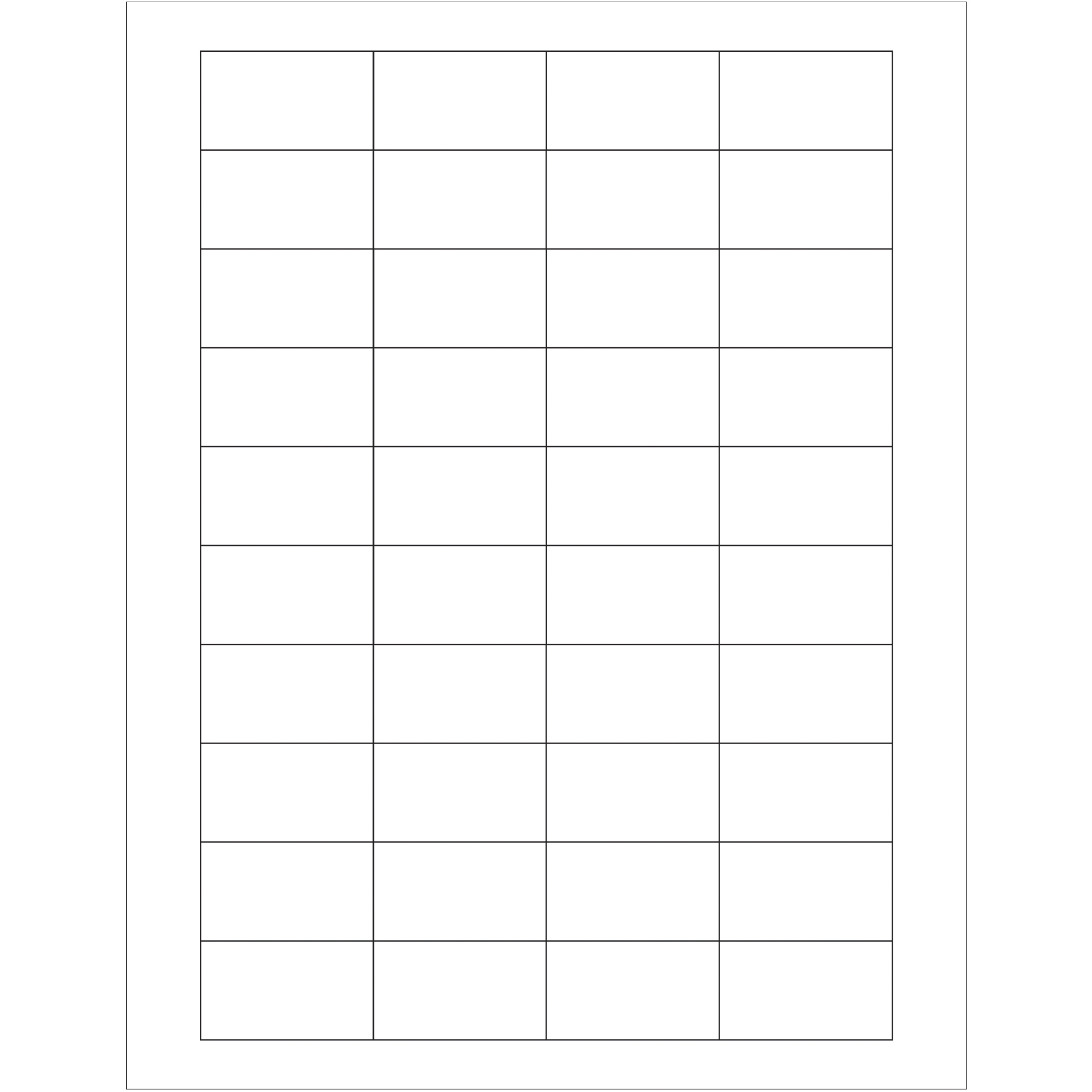 Tape Logic® Rectangular Laser Labels, 1 3/4" x 1", White, 4000/Case