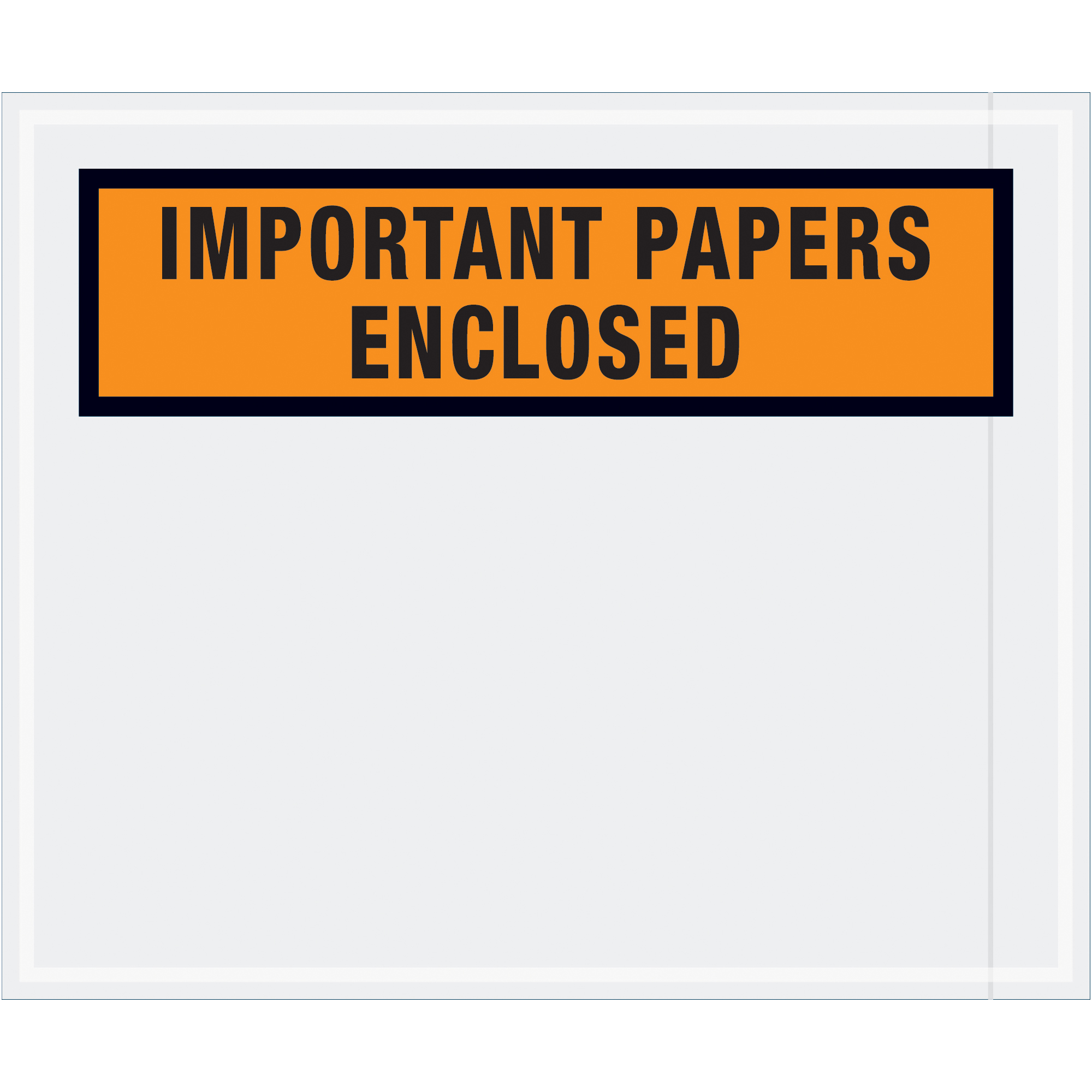 Tape Logic® "Important Papers Enclosed" Envelopes, 10" x 12", Orange, 500/Case