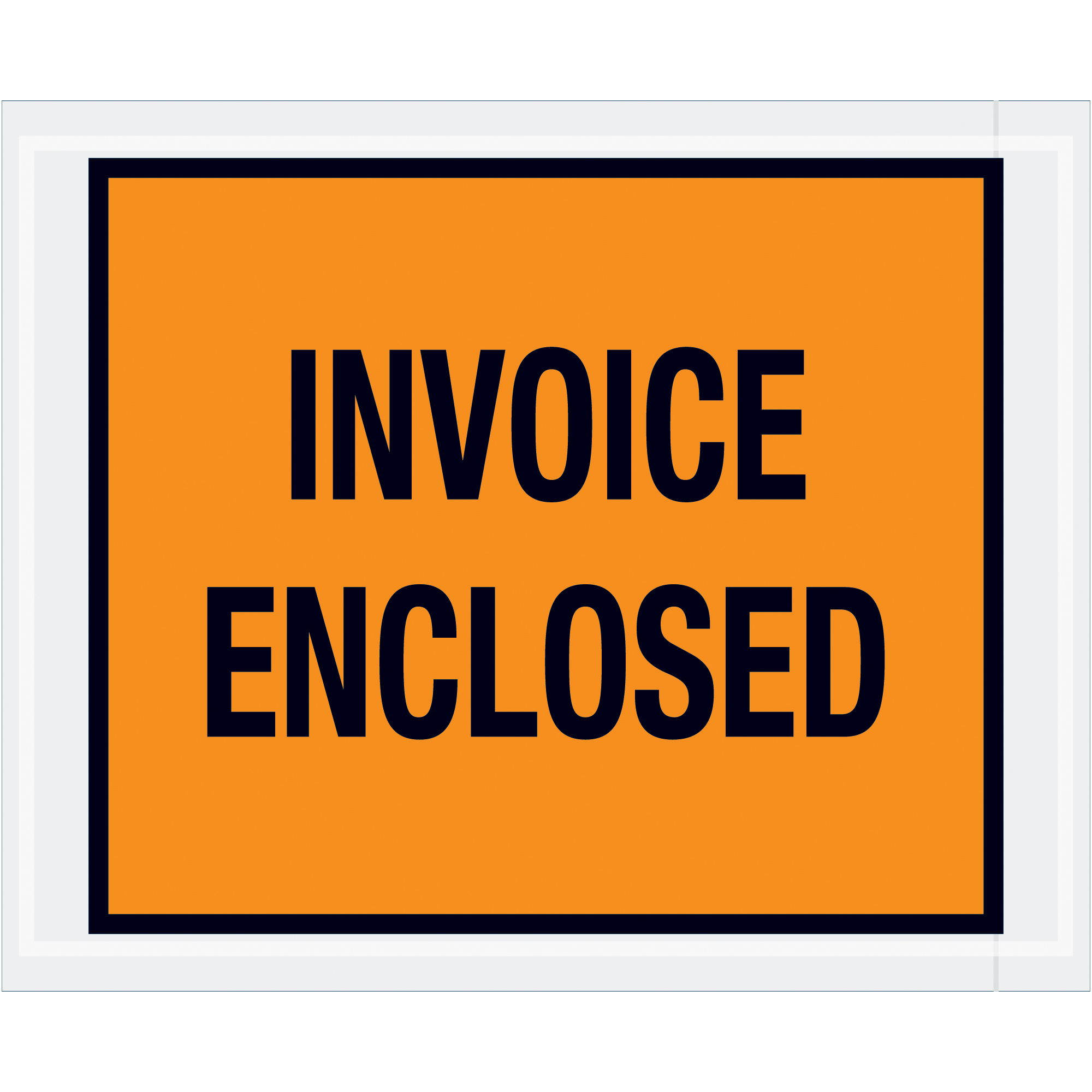 Tape Logic® "Invoice Enclosed" Envelopes, 4 1/2" x 5 1/2", Orange, 1000/Case