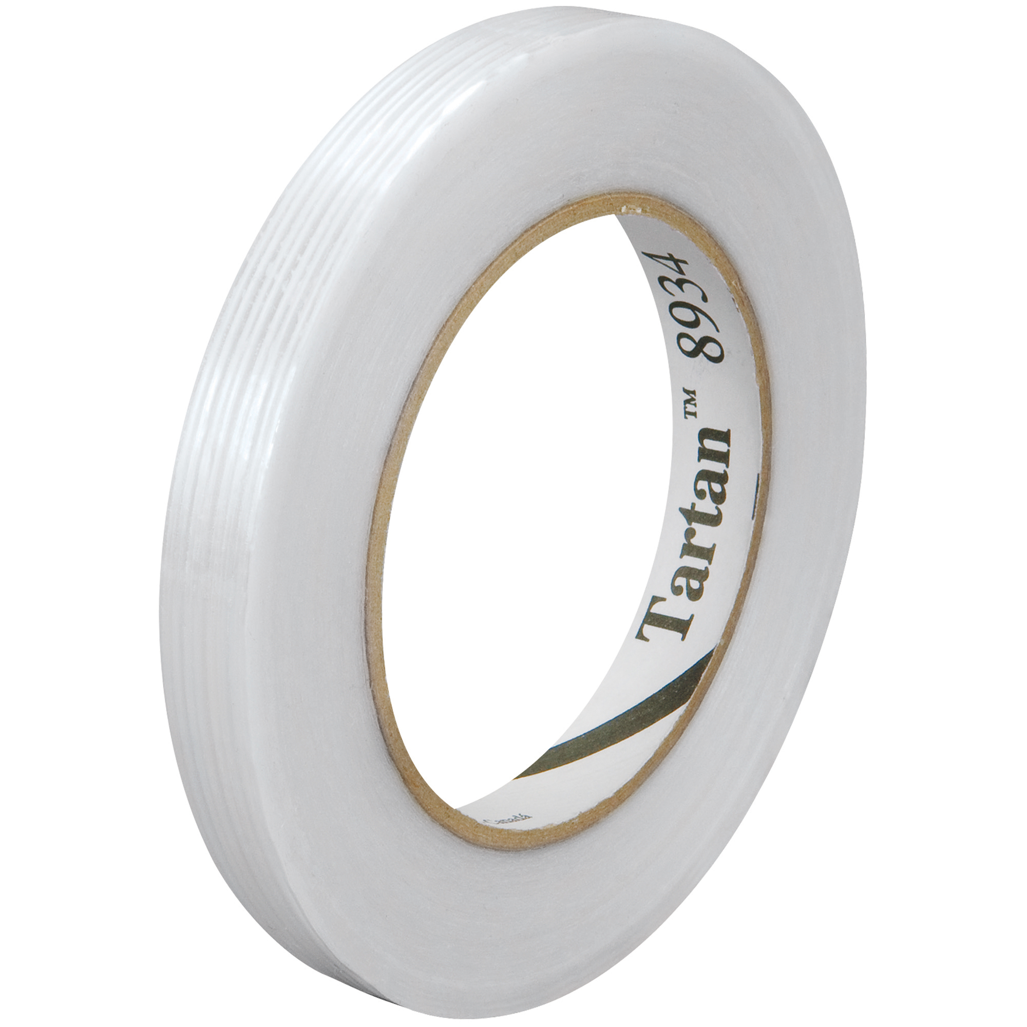 3M™ 8934 Strapping Tape, 4.0 Mil, 1/2" x 60 yds., Clear, 72/Case