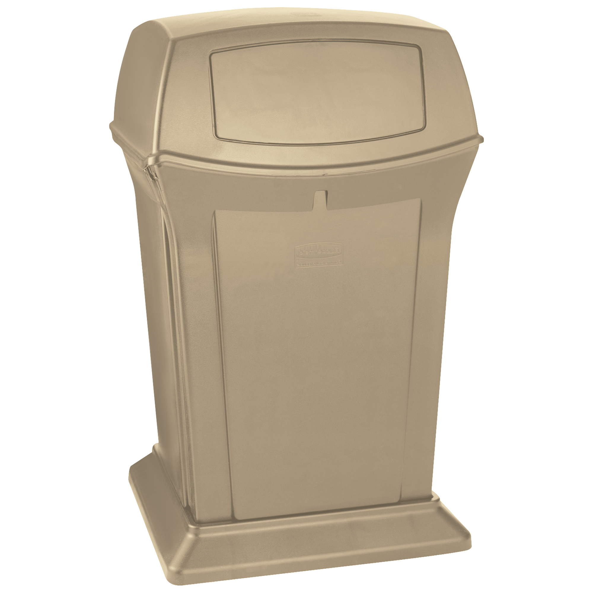 Rubbermaid® Ranger® Trash Can, 45 Gallon, 2-Way, Beige, 1/Each