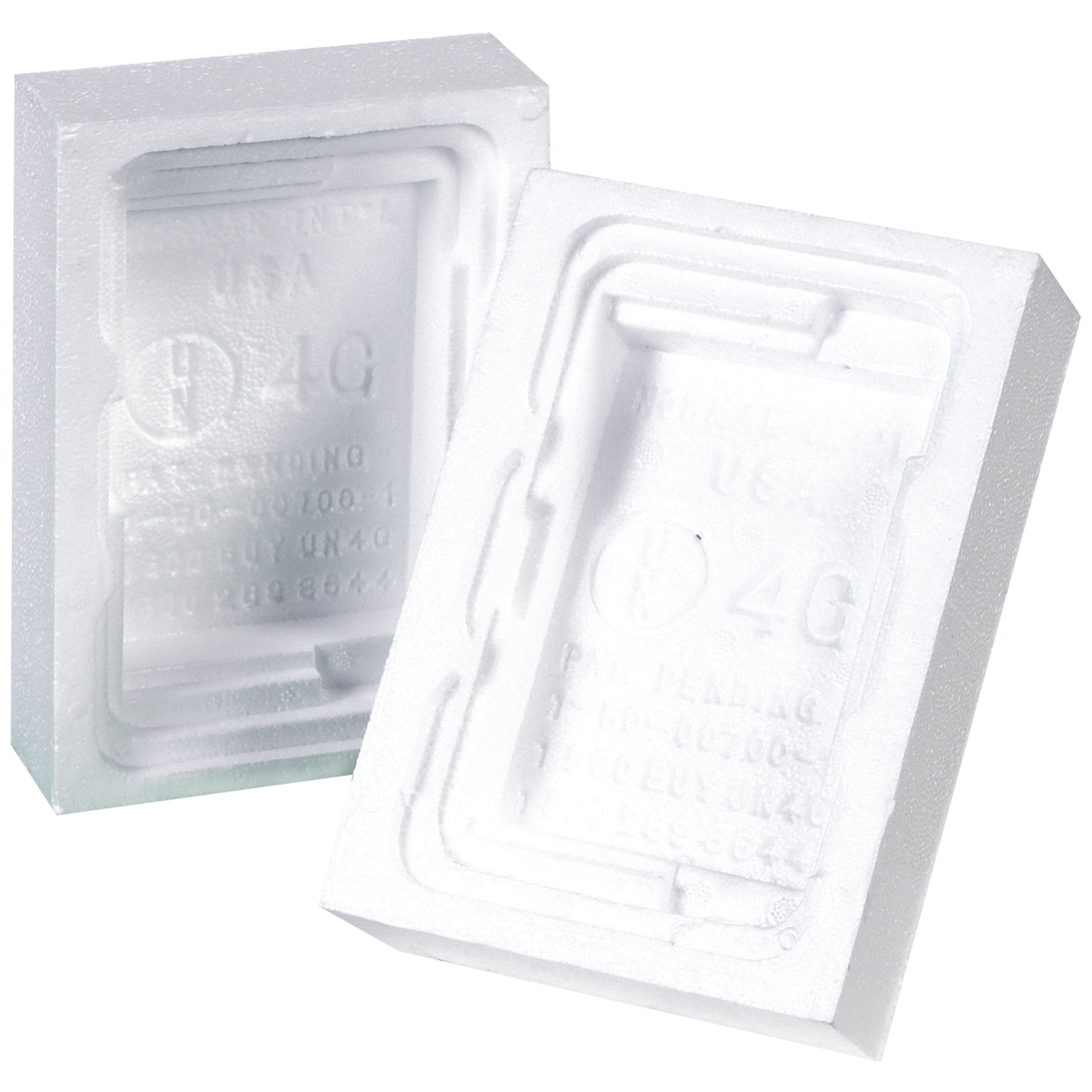 F-Style Can Foam Insert, 1 Gallon, White, 160/Case