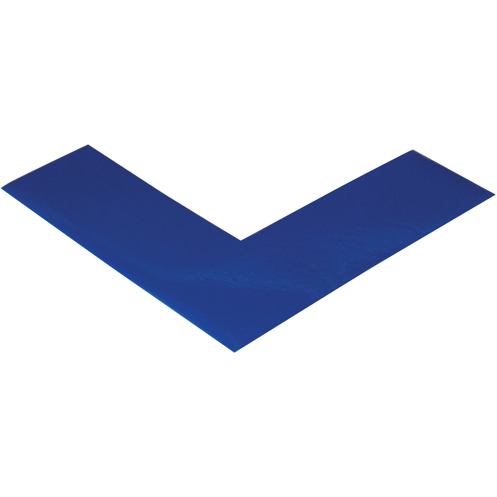 Mighty Line™ Deluxe Safety Tape Angles, 6" x 6" x 2", Blue, 24/Case