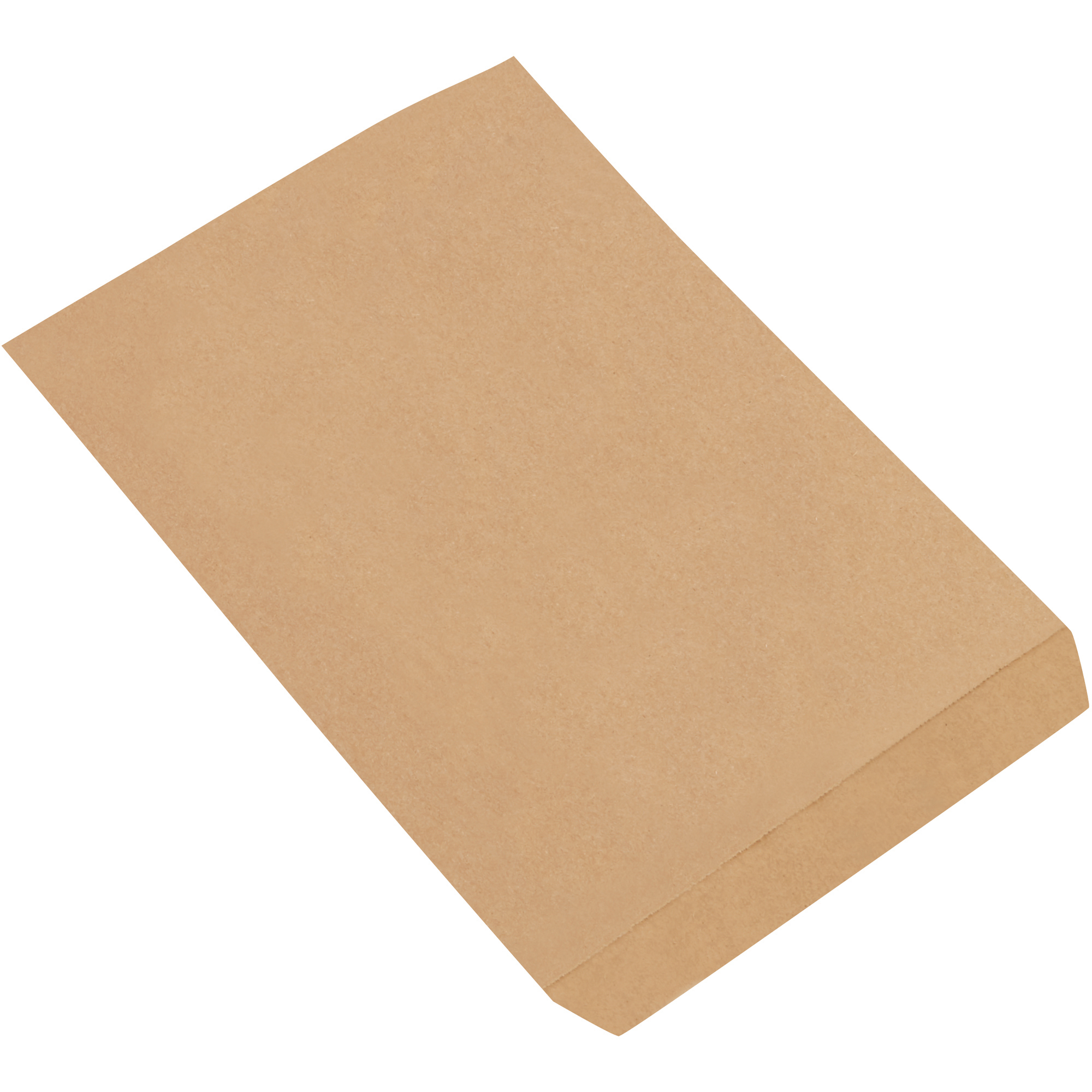Flat Merchandise Bags, 8 1/2" x 11", Kraft, 2000/Case