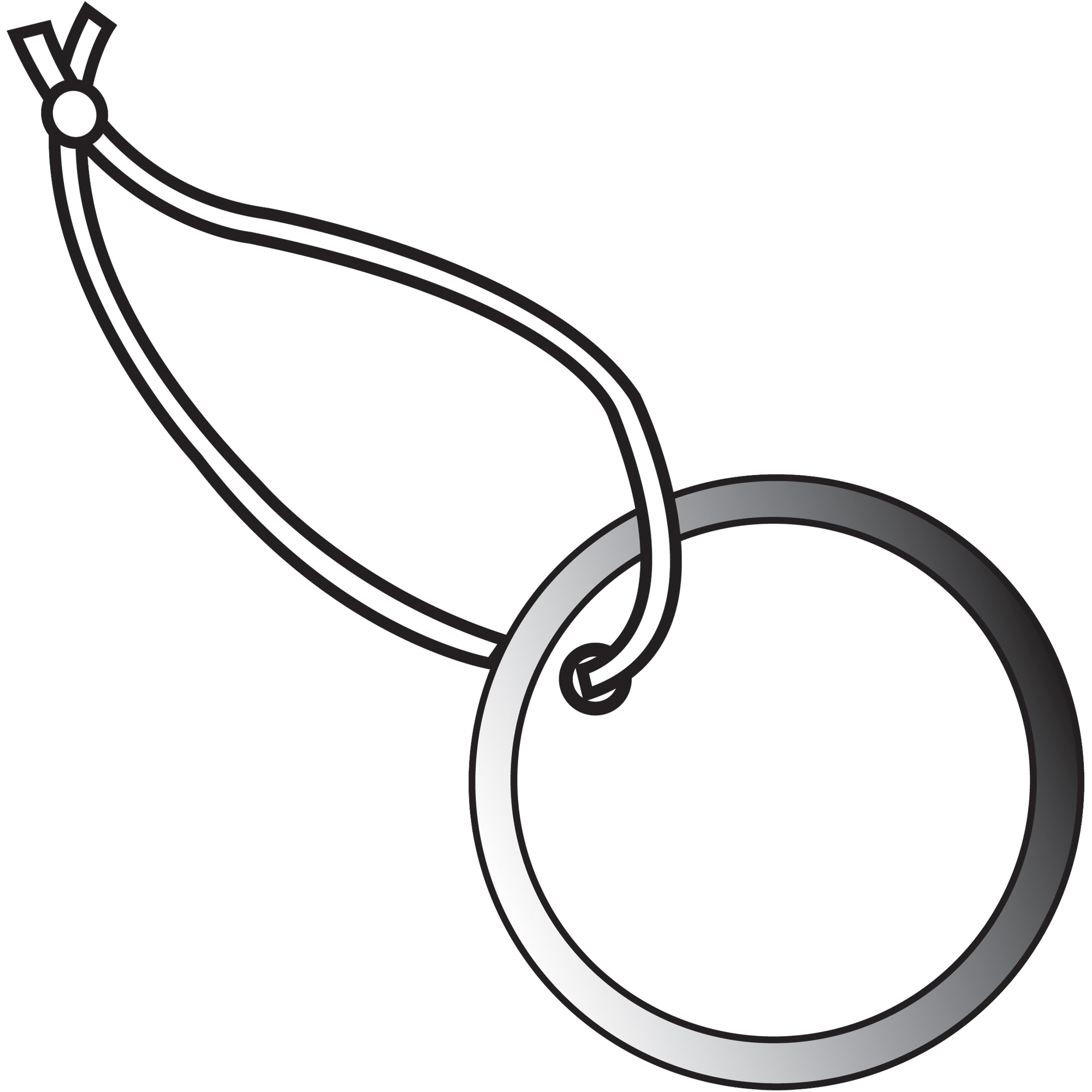 Metal Rim Tags, Pre-Strung, 2", White, 100/Case