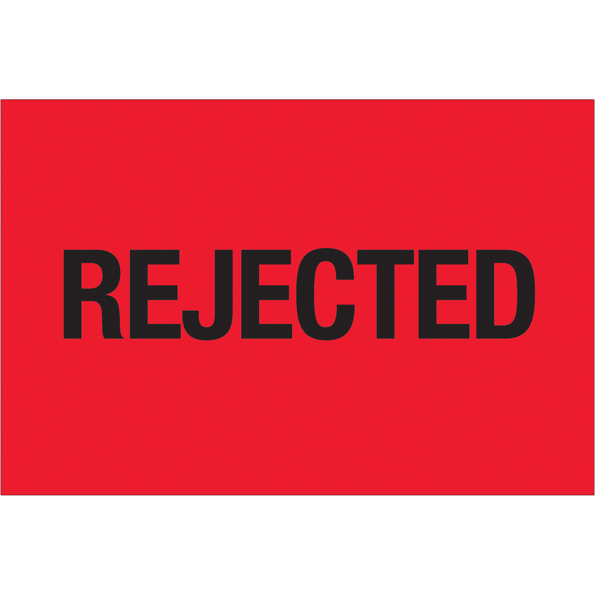 Tape Logic® Labels, "Rejected", 2" x 3", Fluorescent Red, 500/Roll