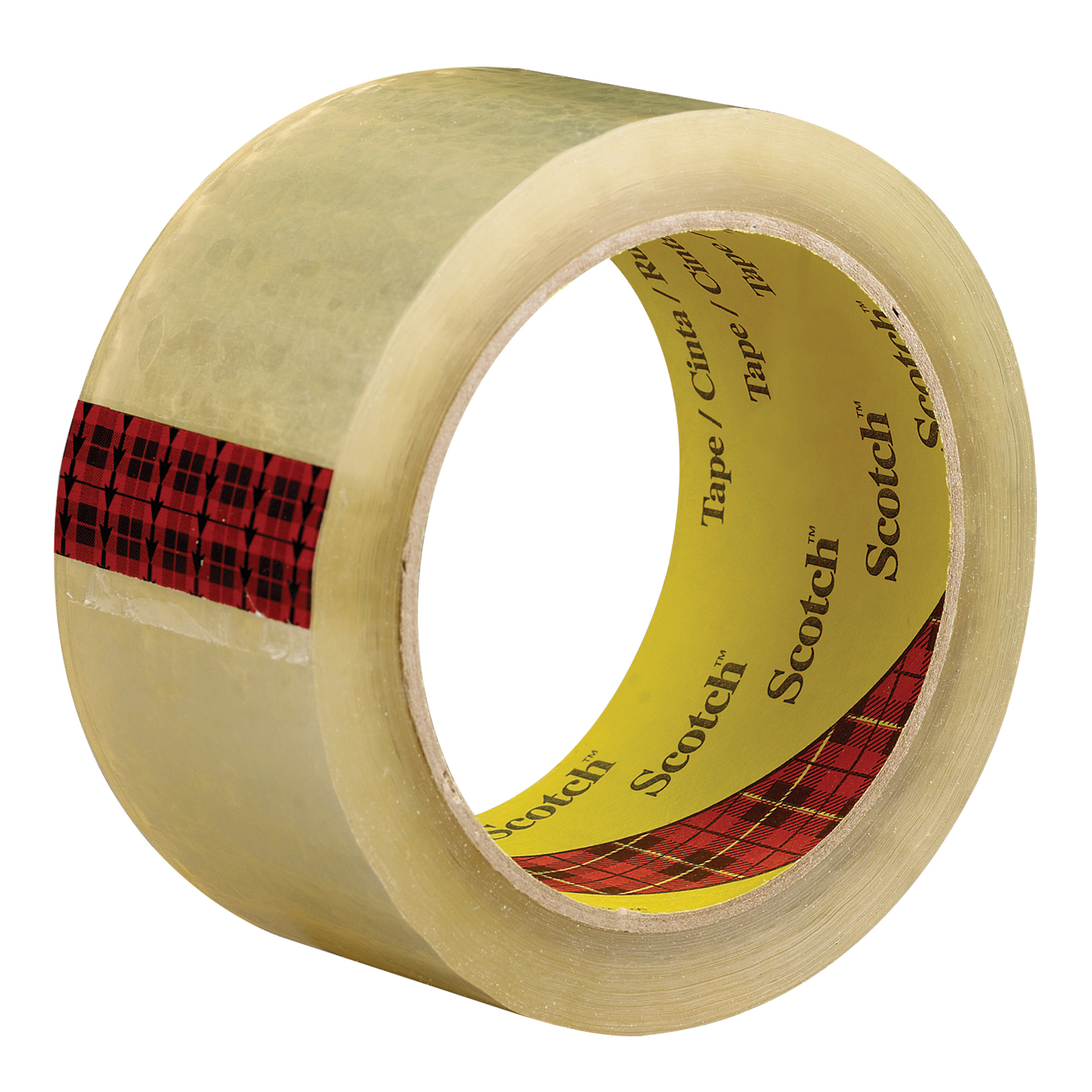 3M™ 3743 Carton Sealing Tape, 2.6 Mil, 2" x 55 yds., Clear, 6/Case
