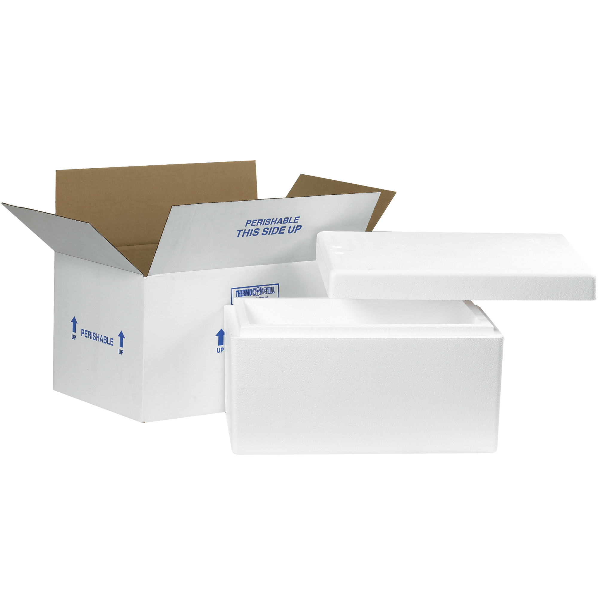 Insulated Shipping Kits, 17" x 10" x 8 1/4", White, 1/Case