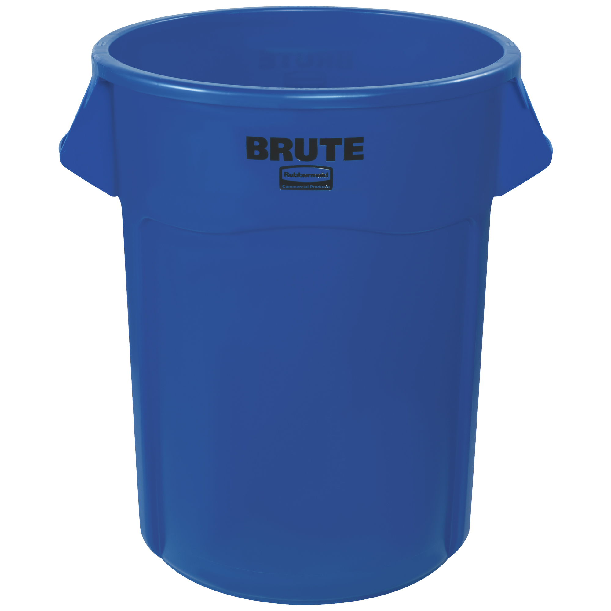 Rubbermaid® Brute® Trash Can, 55 Gallon, 33" x 26", Blue, 1/Each