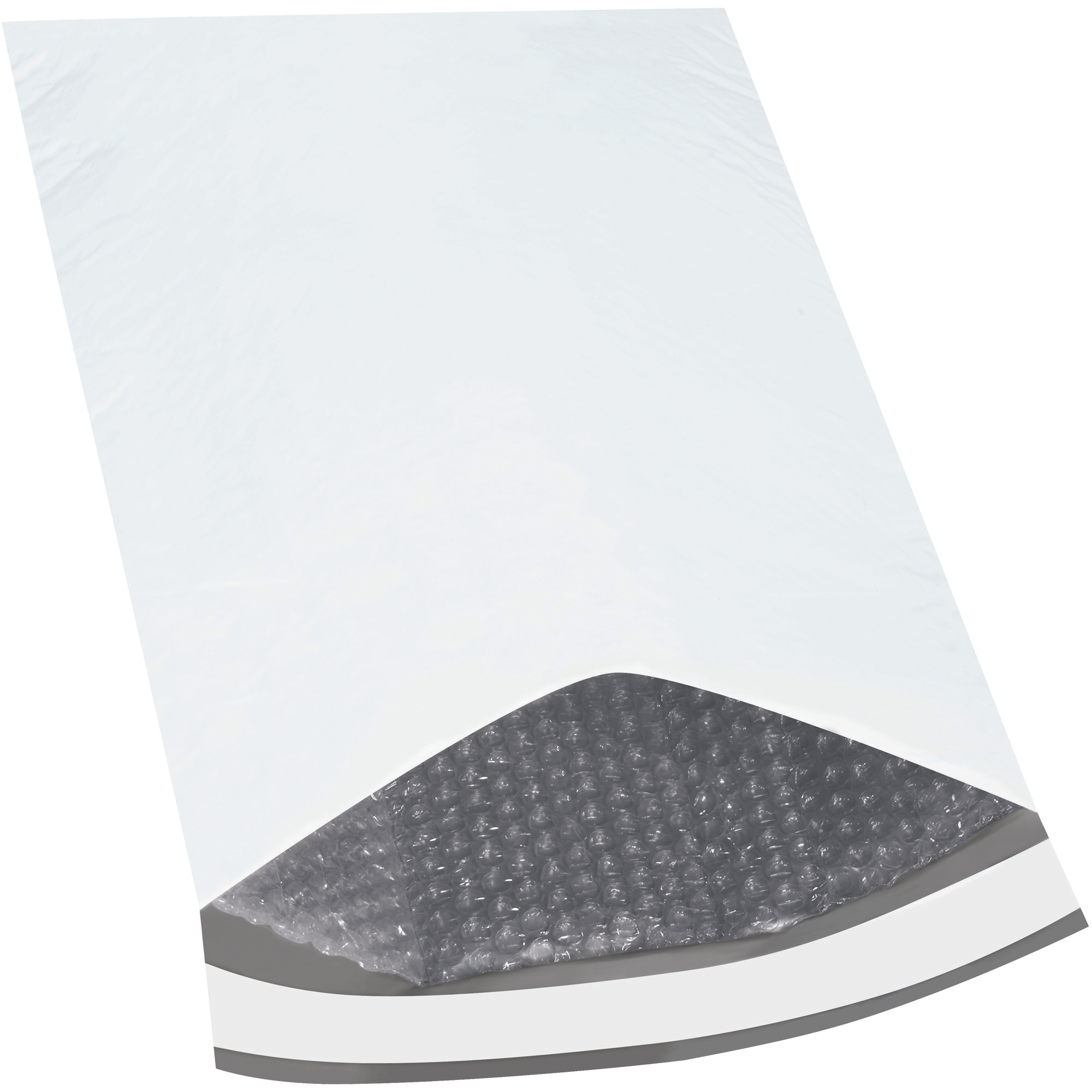 Bubble Lined Poly Mailers, 12 1/2" x 19", White, 25/Case