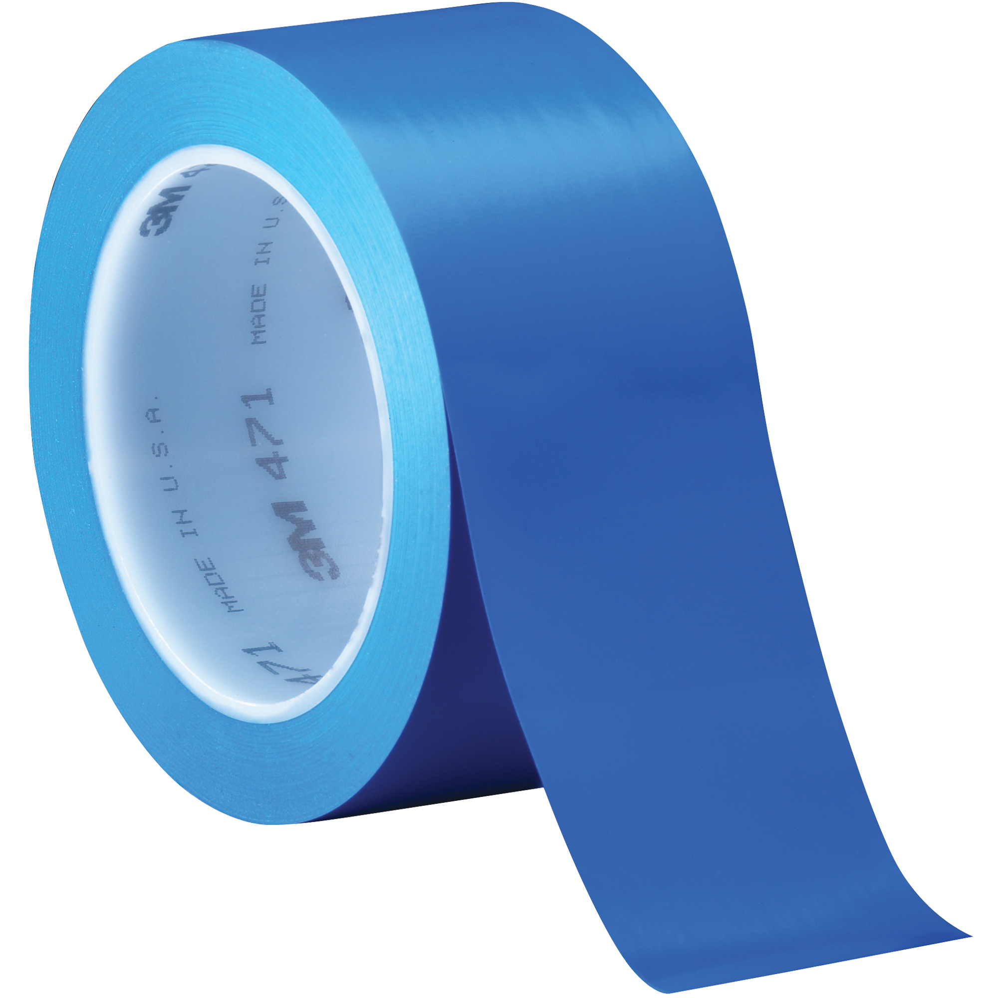 3M™ 471 Vinyl Tape, 5.2 Mil, 2" x 36 yds., Blue, 3/Case