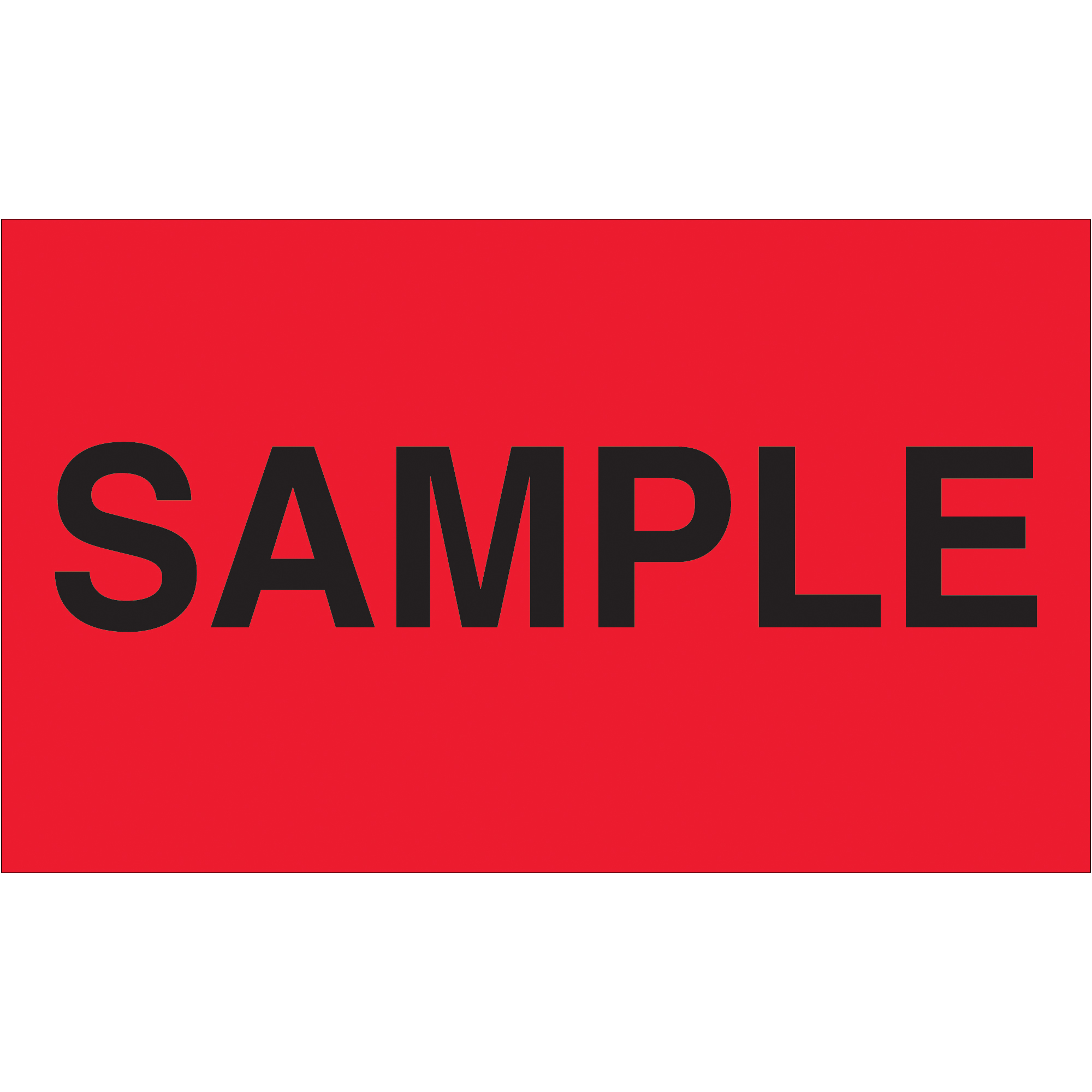 Tape Logic® Labels, "Sample", 3" x 5", Fluorescent Red, 500/Roll