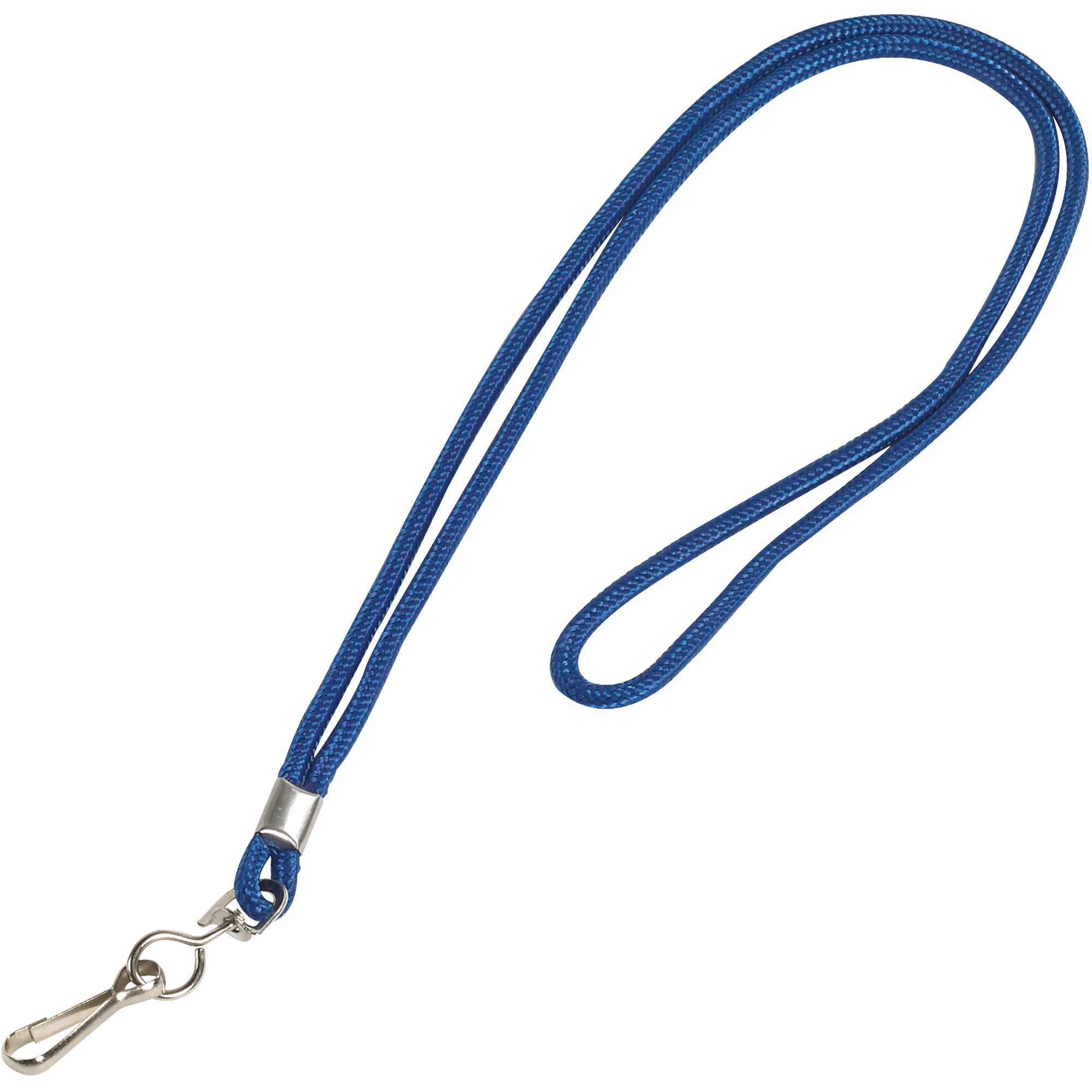 Standard Lanyard with Hook, 36", Blue, 24/Case