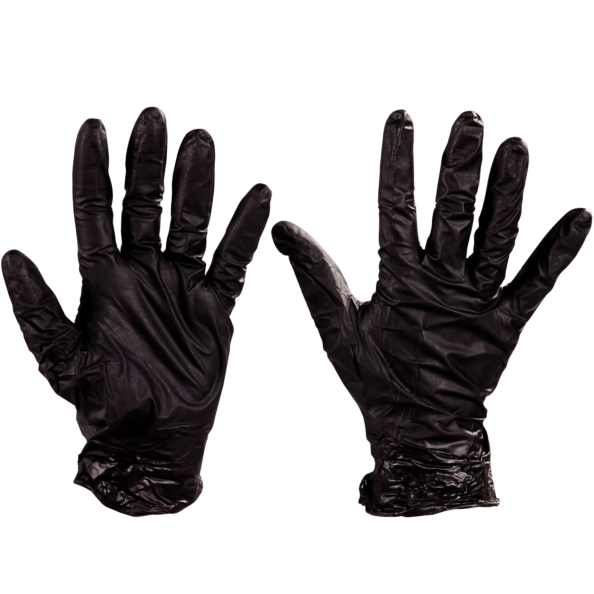 Best® Nighthawk™ Nitrile Gloves, Large, Black, 50/Case