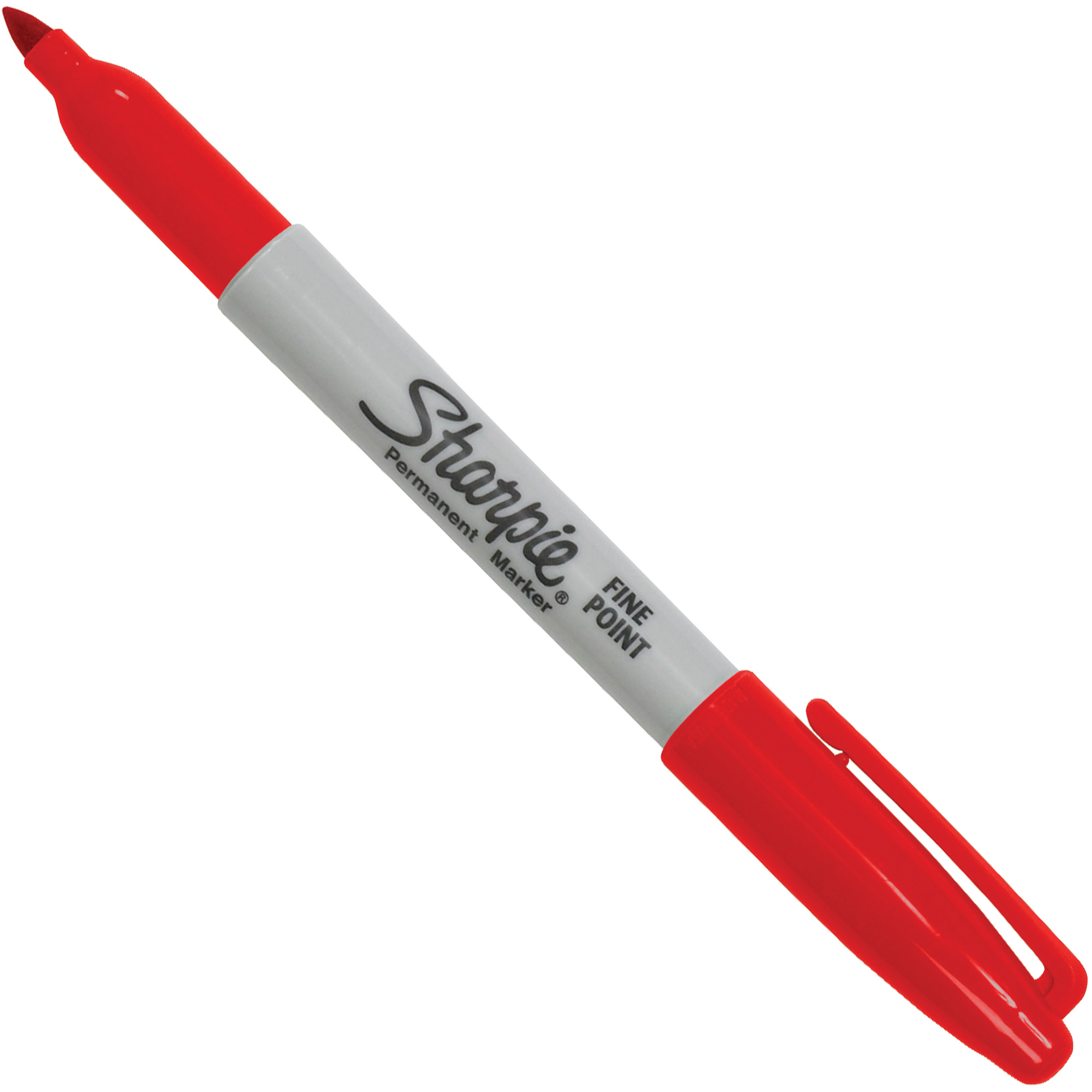 Sharpie® Fine Point Permanent Markers, Red, 12/Case