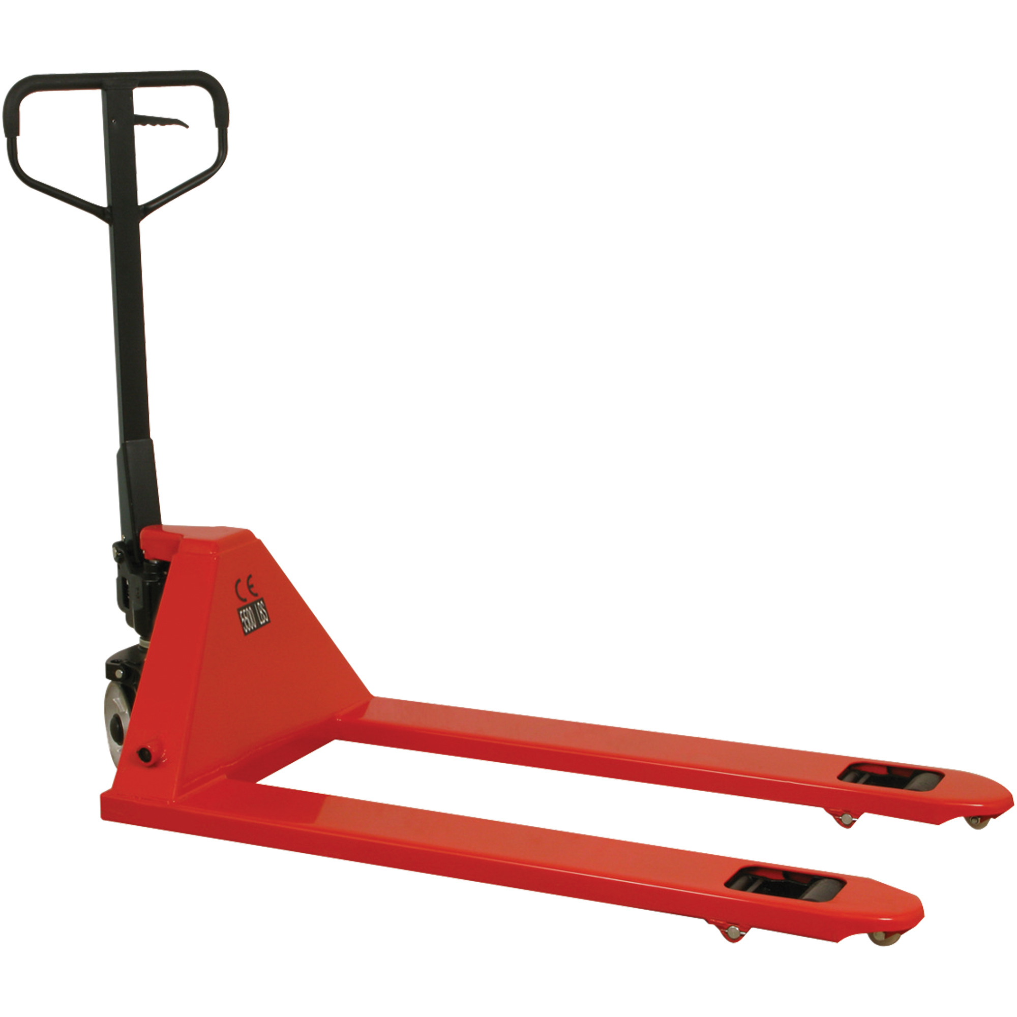 Industrial Pallet Truck, 48 x 27", Red, 1/Each