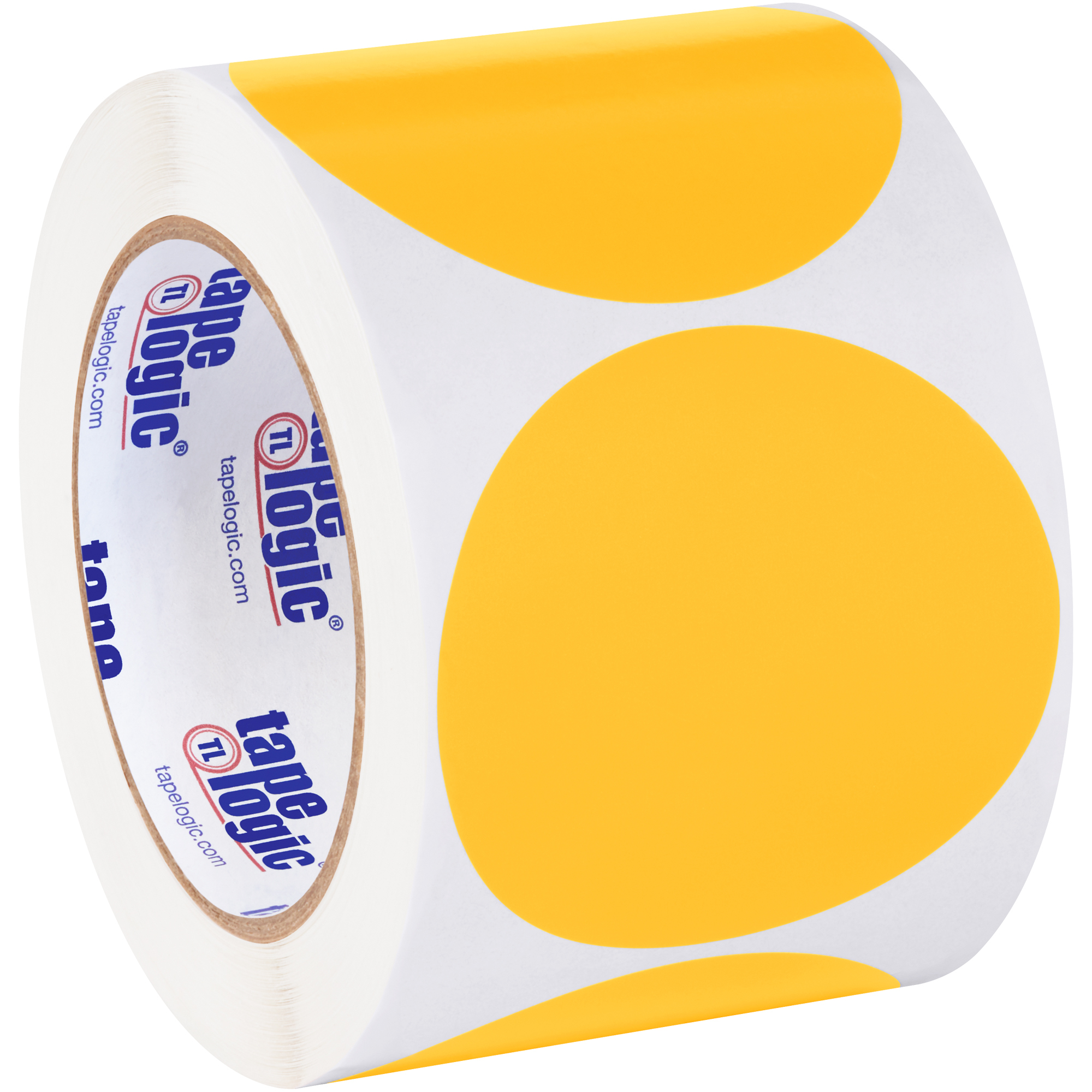 Tape Logic® Inventory Circle Labels, 3", Fluorescent Orange, 500/Roll