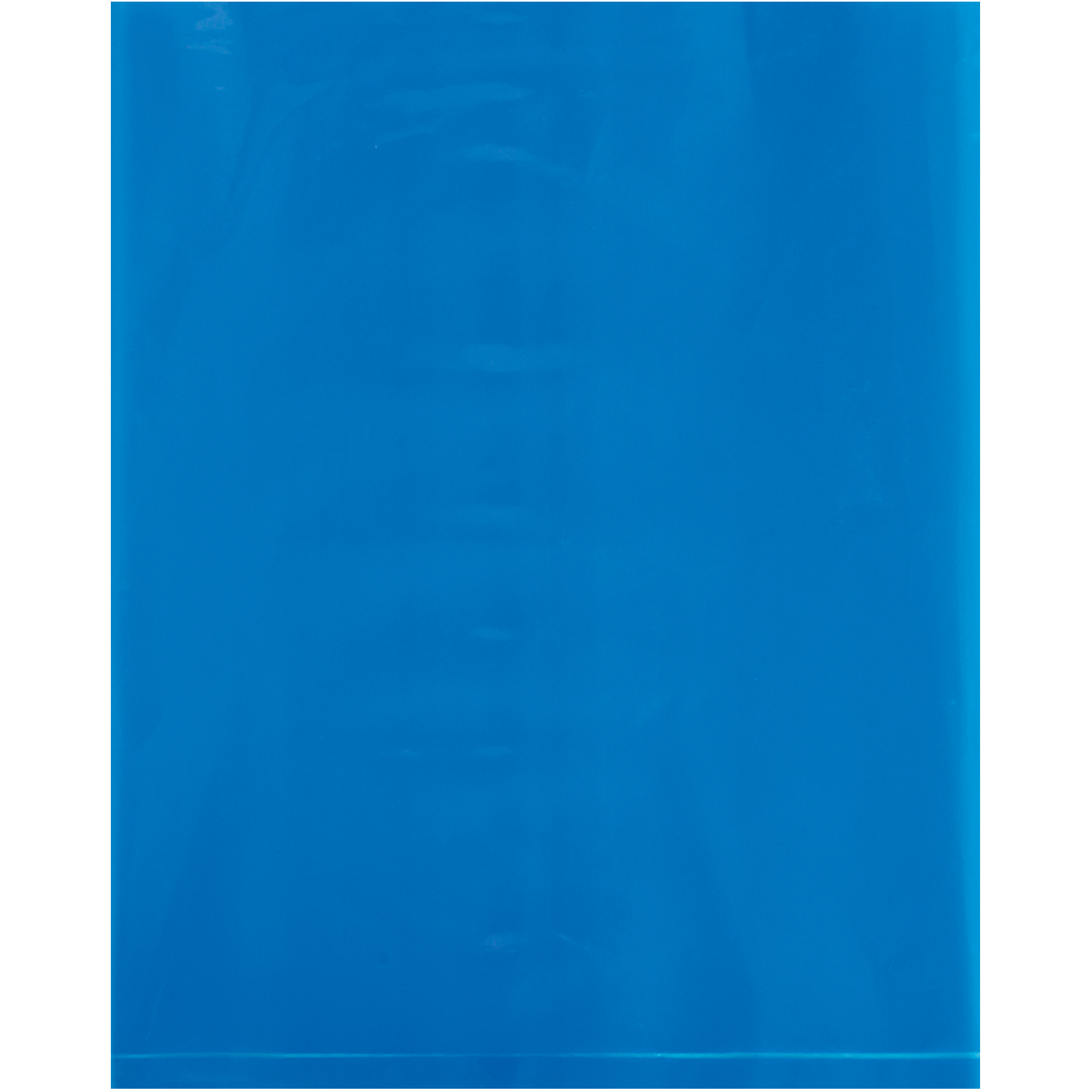 Flat 2 Mil Poly Bags, 12" x 15", Blue, 1000/Case