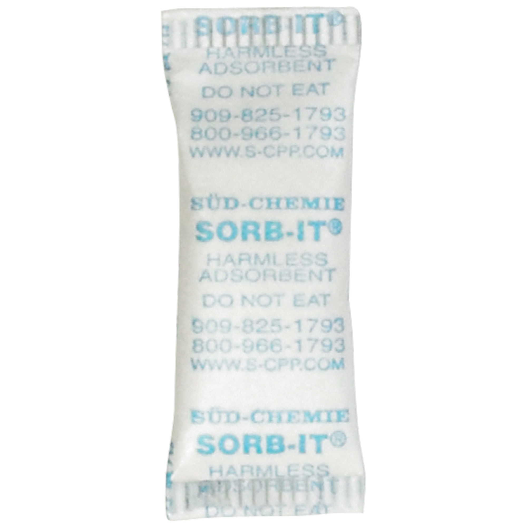 Silica Gel Packet, 7/8" x 1 1/2", White, 5000/Case