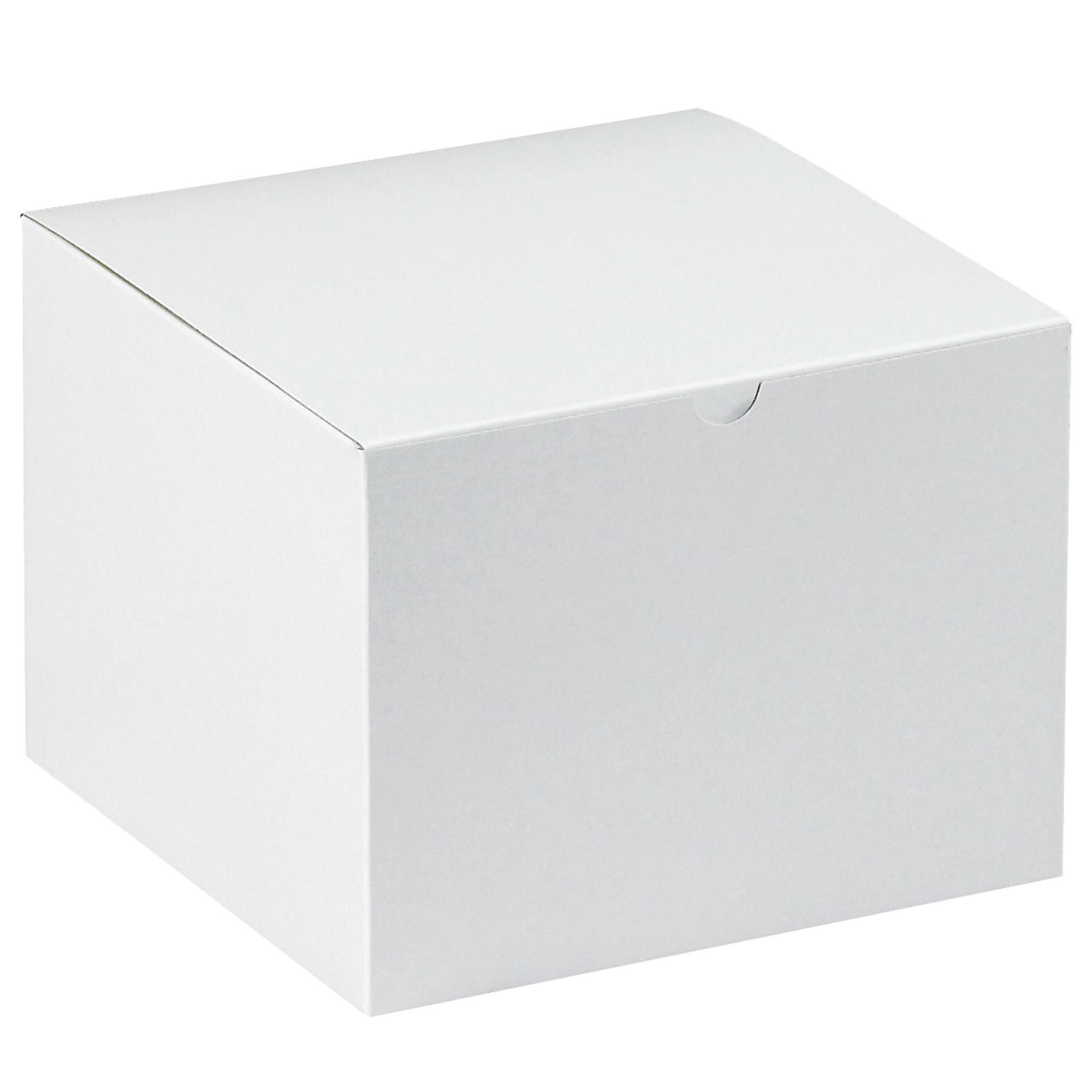 Gift Boxes, 8" x 8" x 6", White, 50/Case