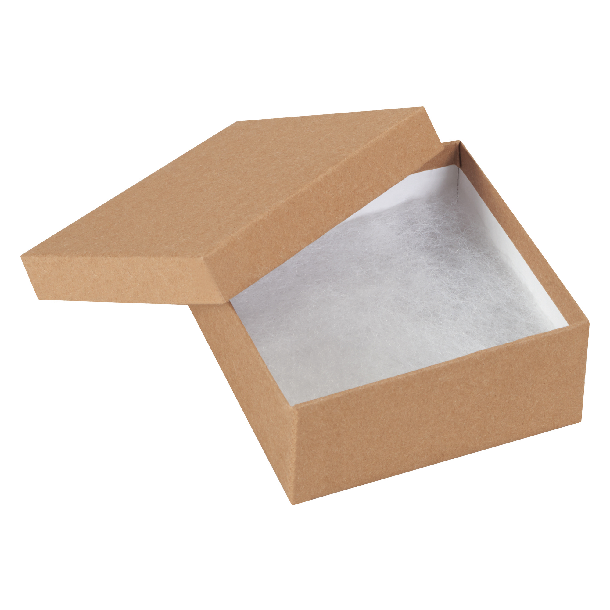 Jewelry Boxes, 3 1/2" x 3 1/2" x 1 1/2", Kraft, 100/Case