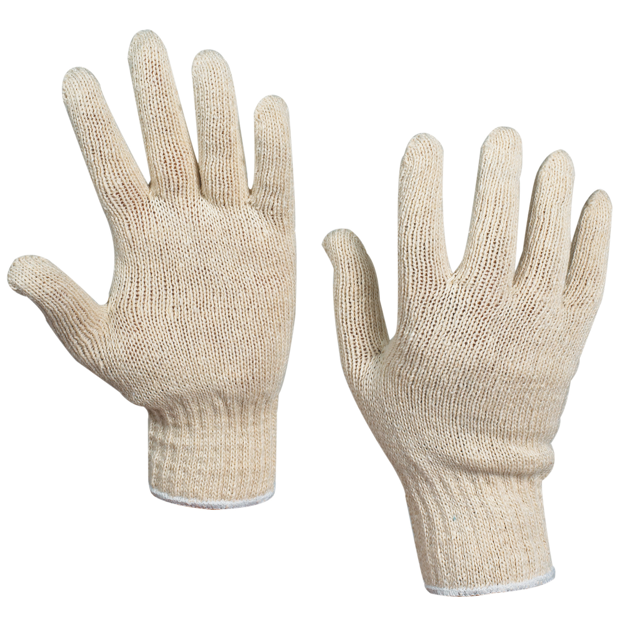 String Knit Cotton Gloves, Small, White, 12 Pairs/Case