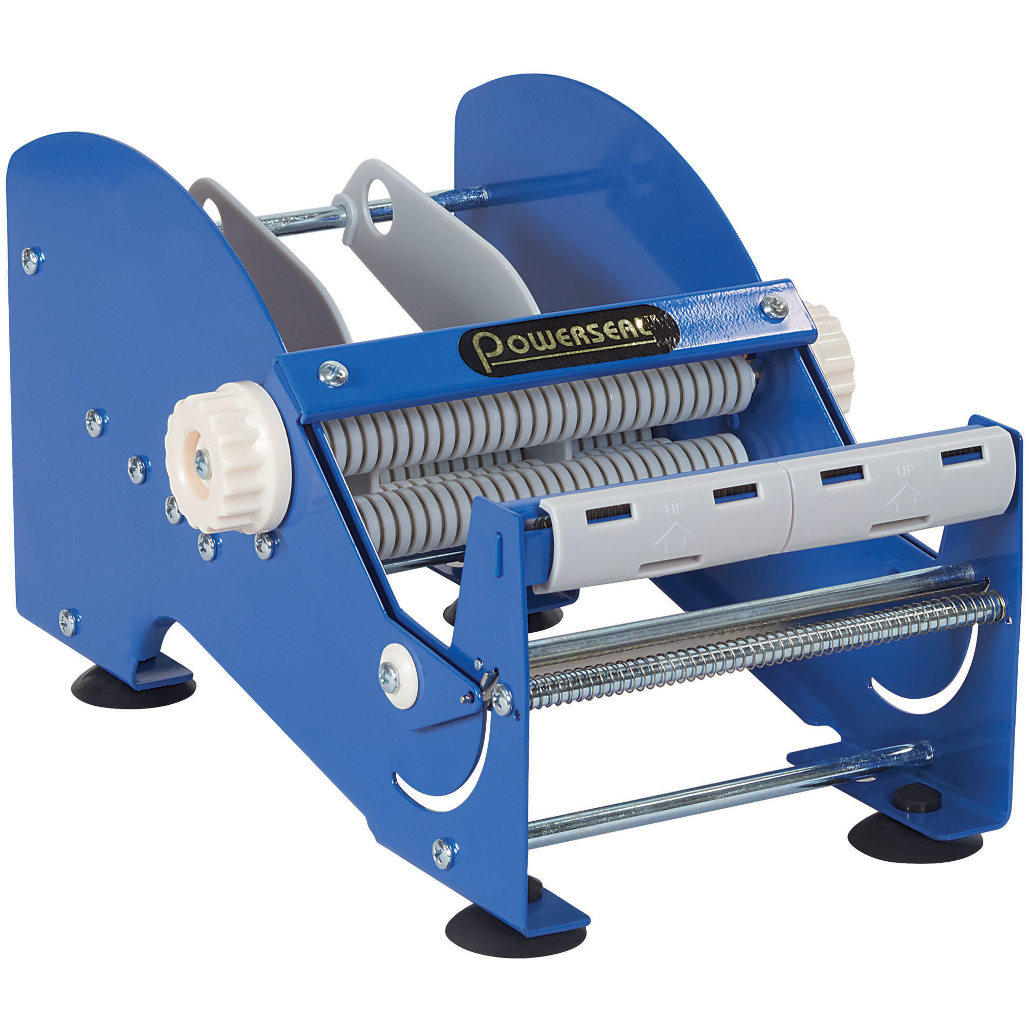 Table Top Label Dispenser, 6", Blue, 1 Each